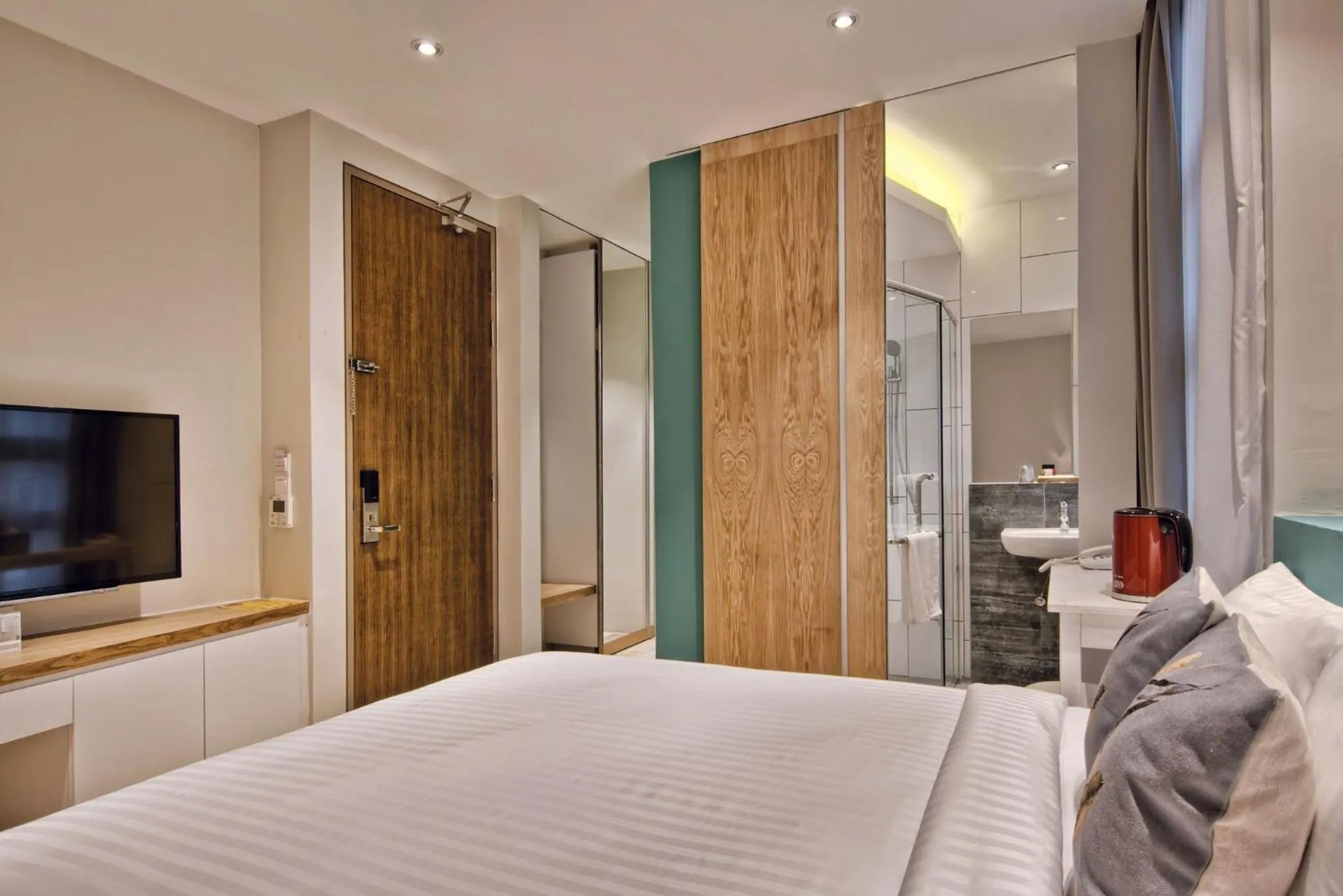 Bed in Timez Hotel Melaka