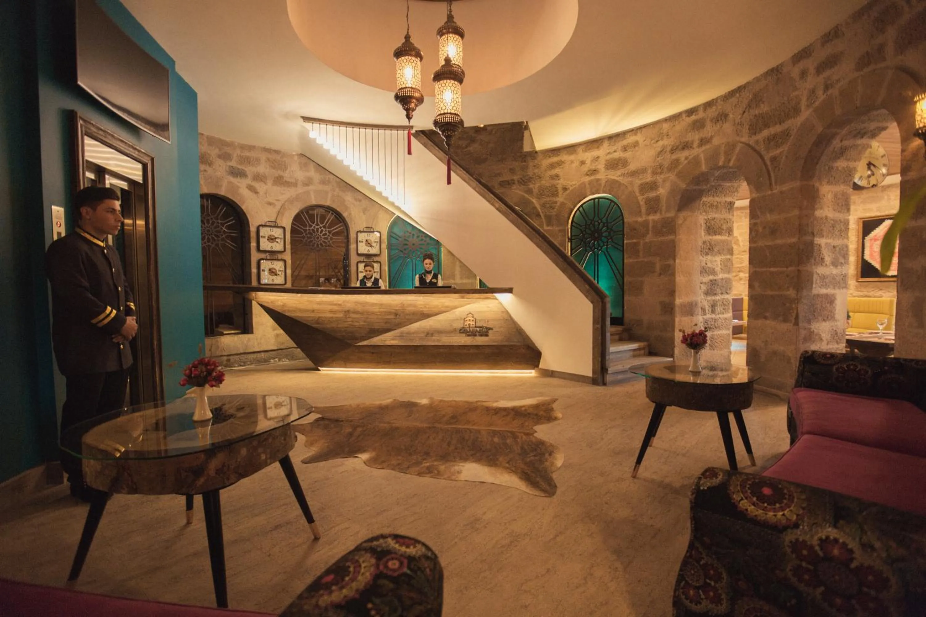 Lobby or reception, Bed in Cephanelik Butik Hotel