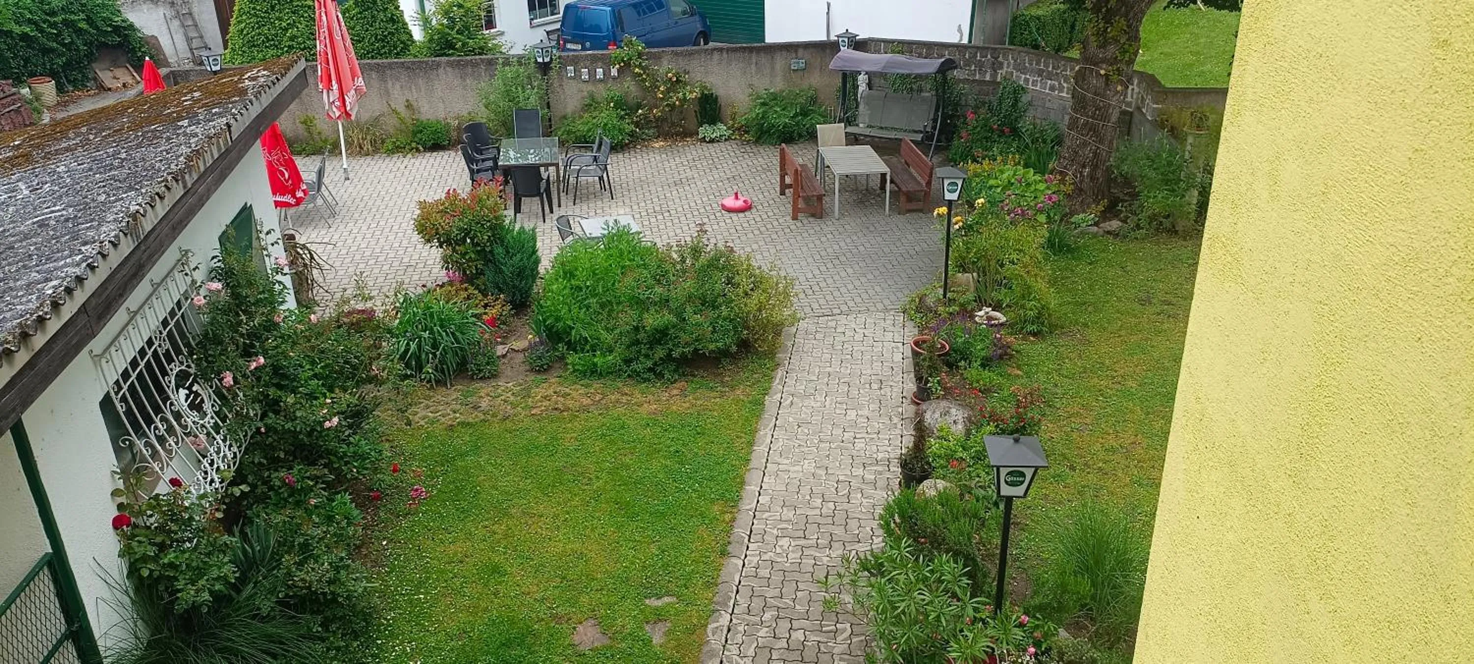 Garden in Gasthaus Schwarzer Adler