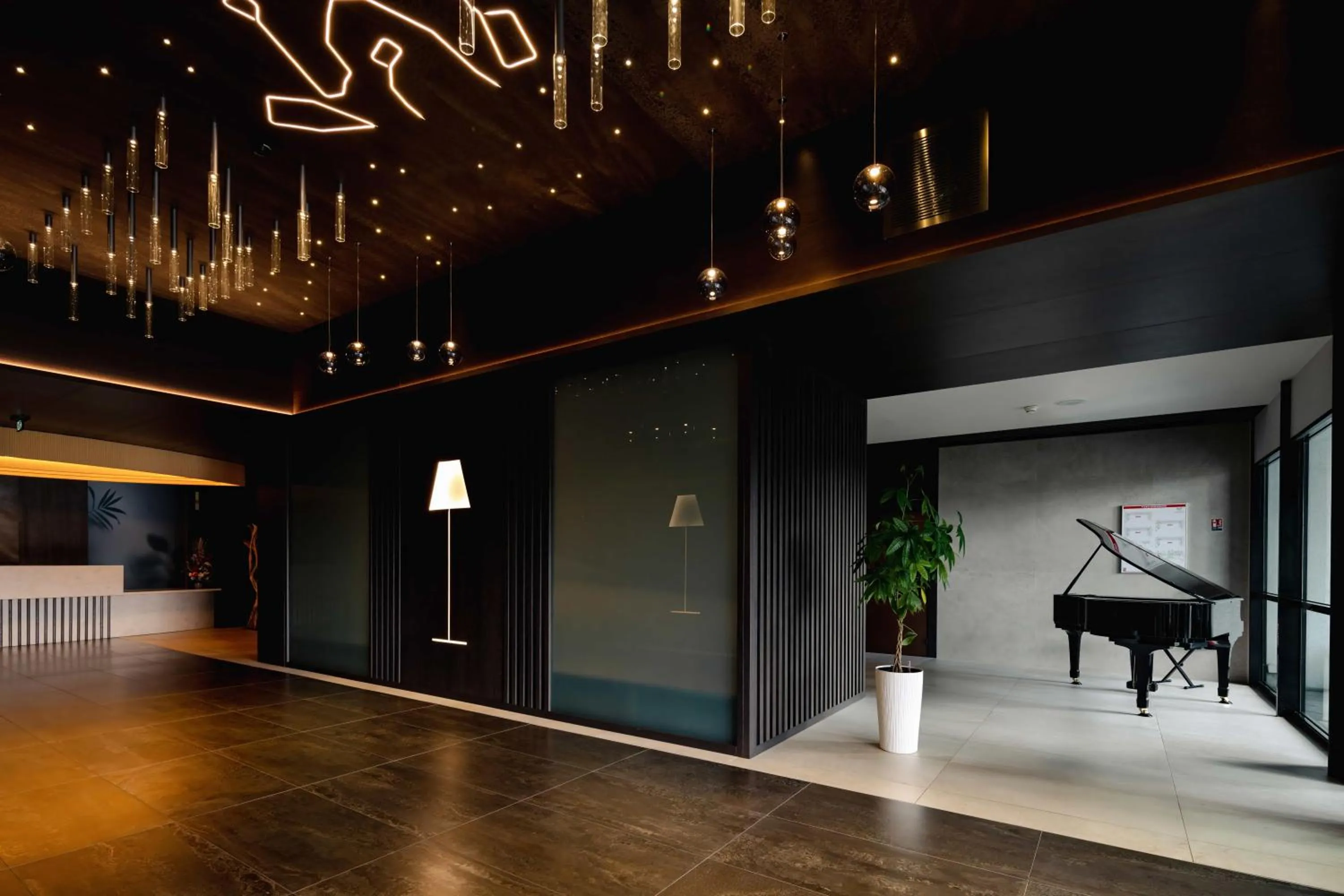 Lobby or reception in Hotel Plaza - site du Futuroscope