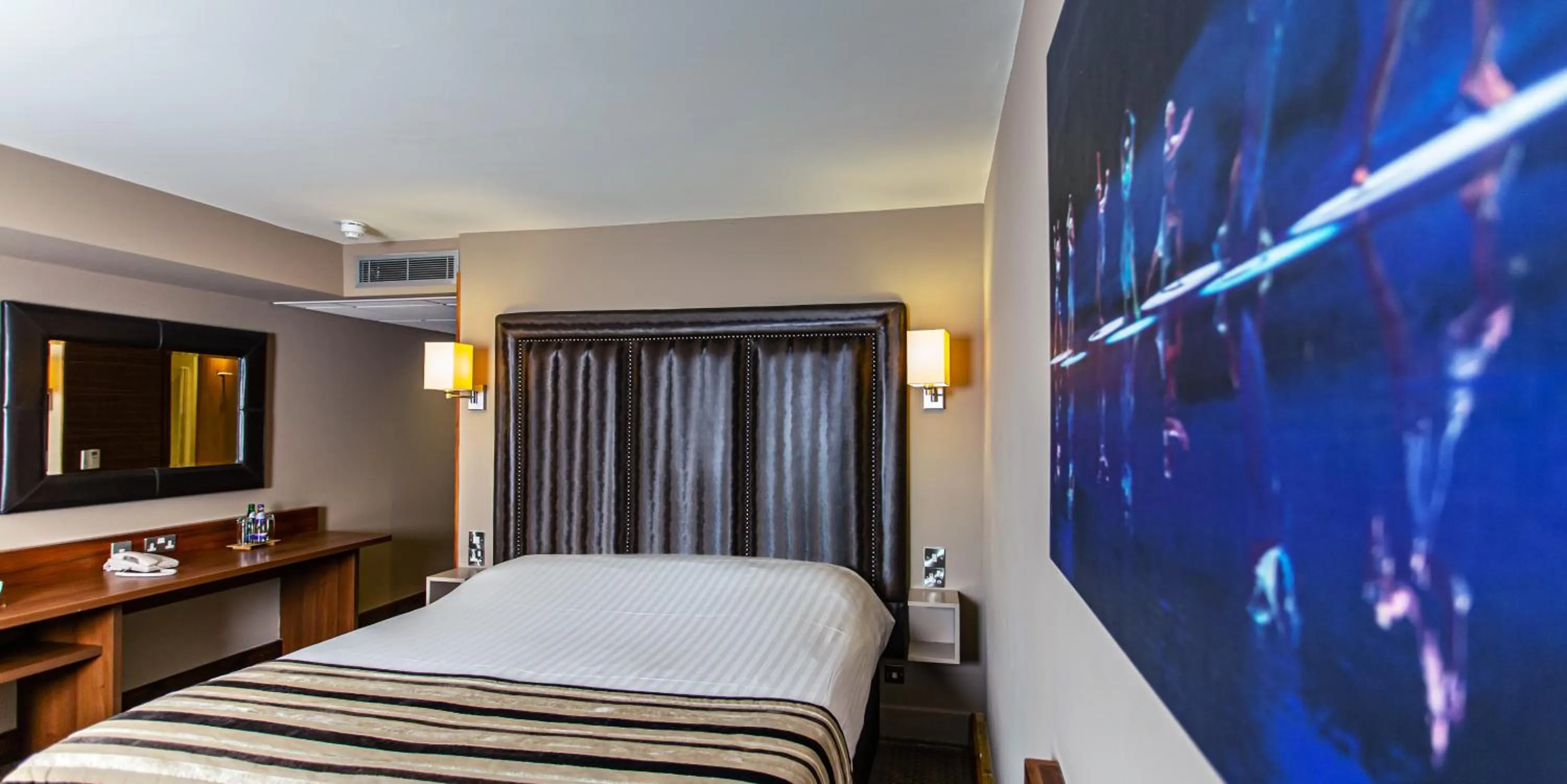 Bed in The Big Blue Hotel - Blackpool Pleasure Beach