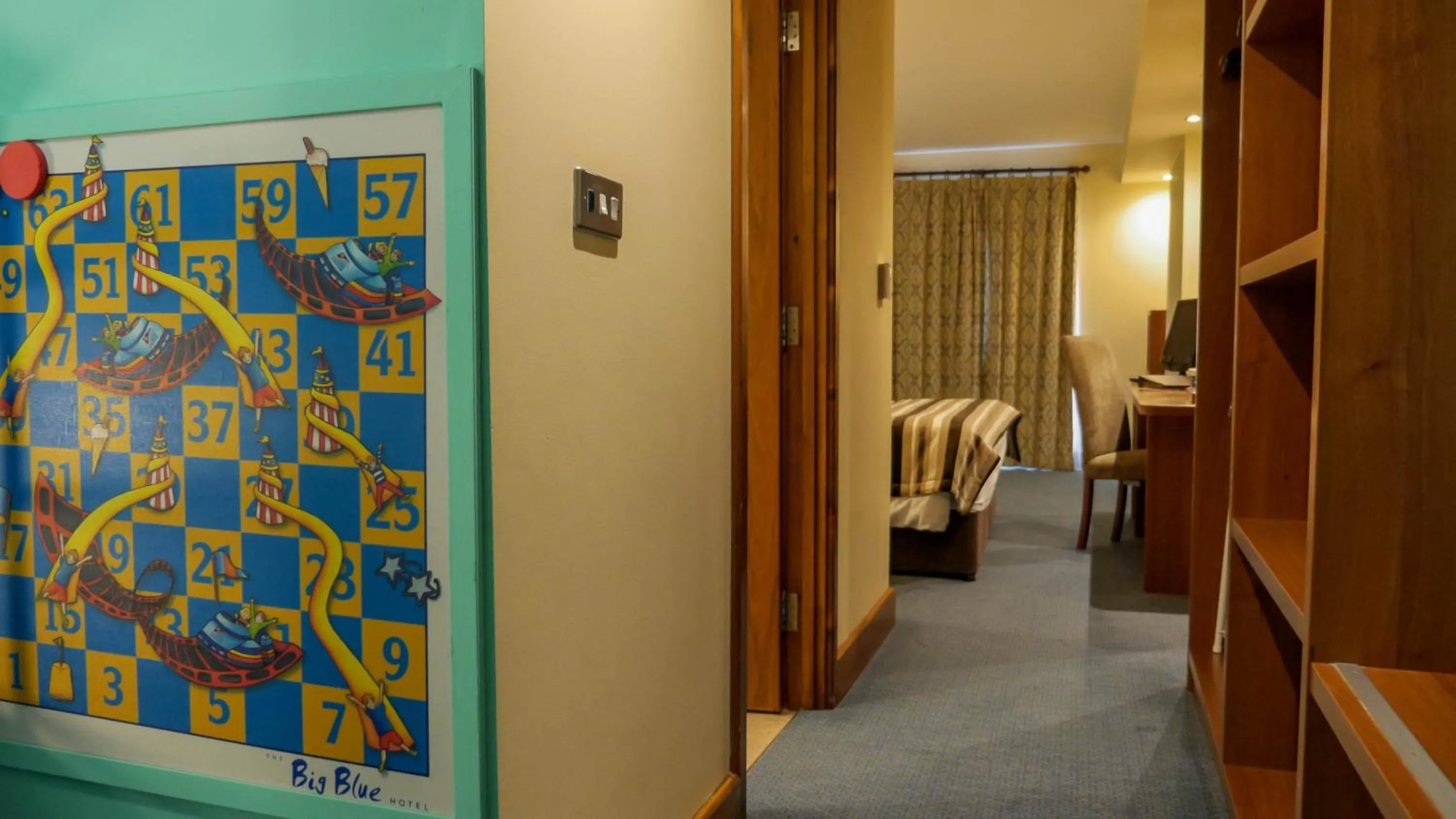 Bed in The Big Blue Hotel - Blackpool Pleasure Beach