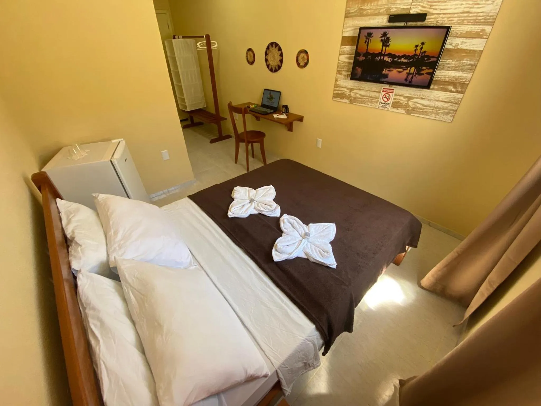 Bed in Refúgio Pousada Fortaleza