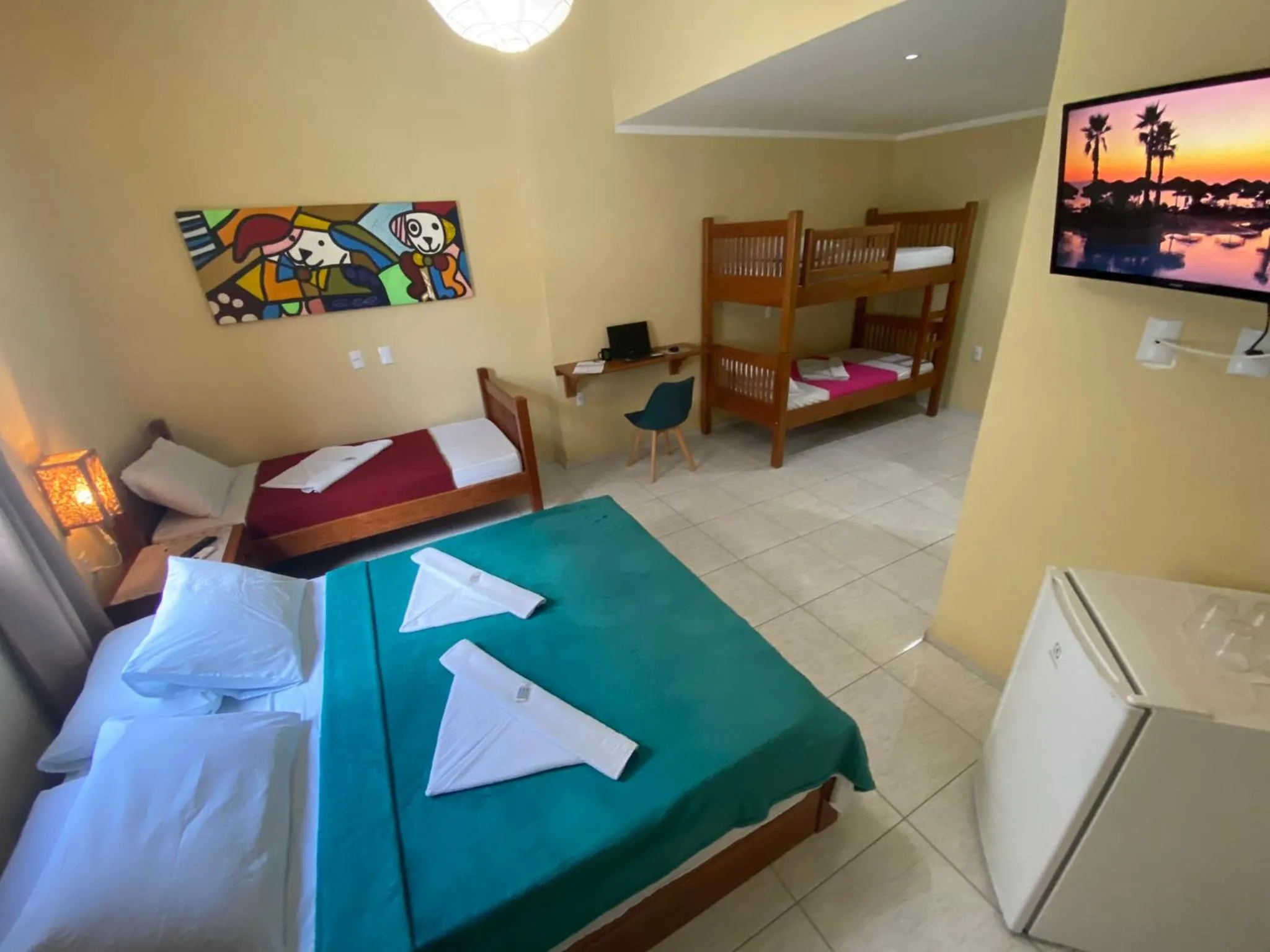 Bed in Refúgio Pousada Fortaleza