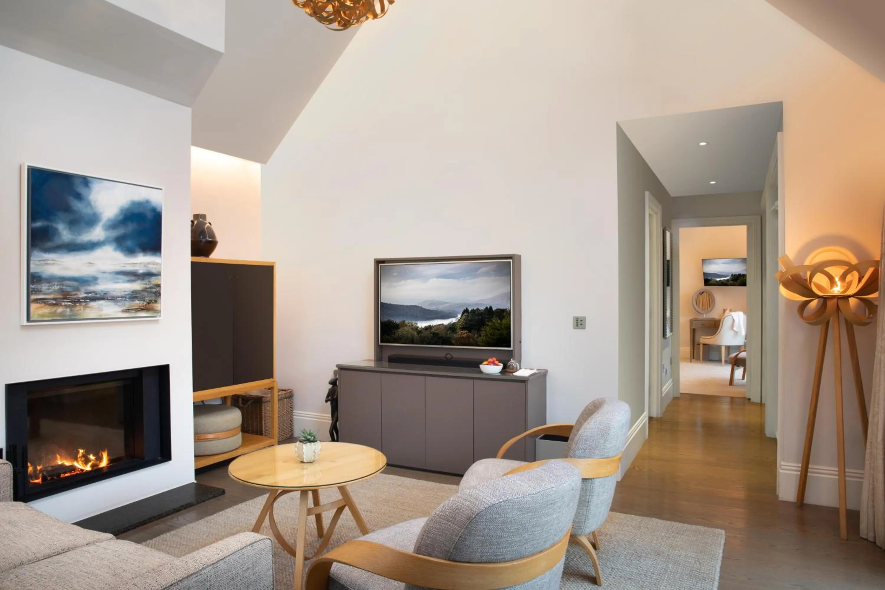 Living room in Linthwaite House Hotel