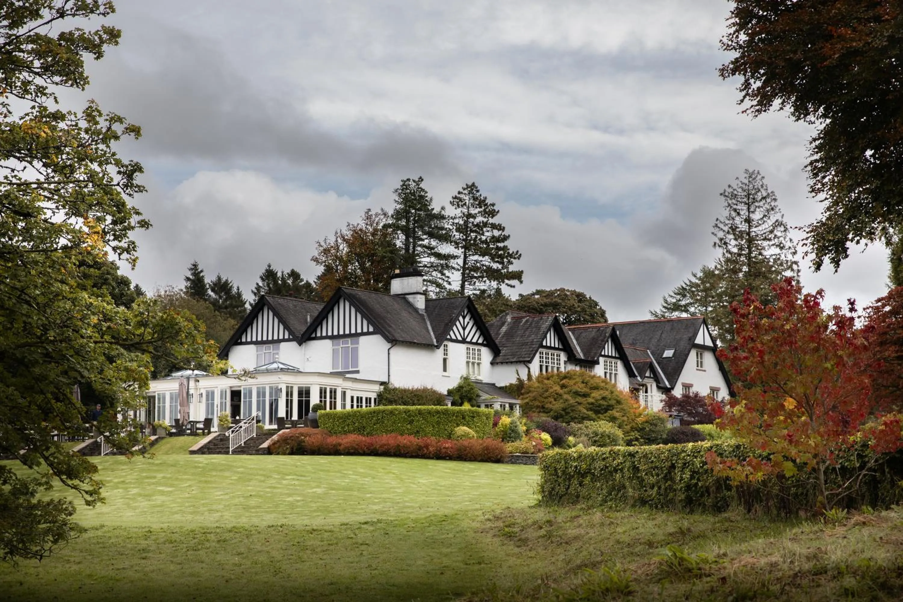 Garden in Linthwaite House Hotel