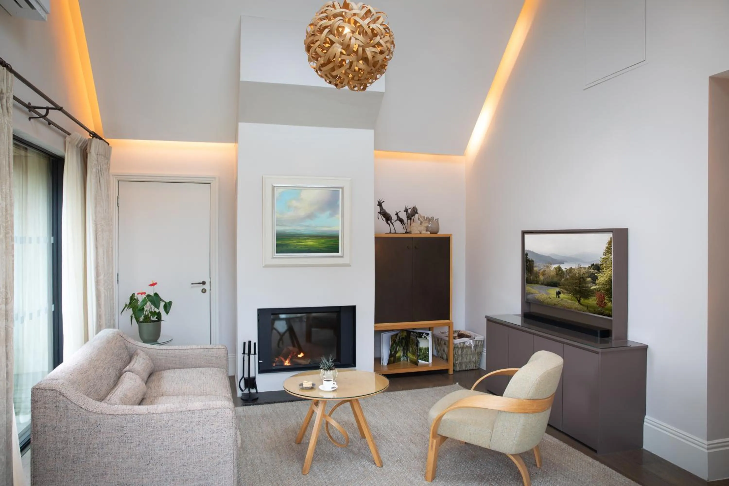 Living room in Linthwaite House Hotel