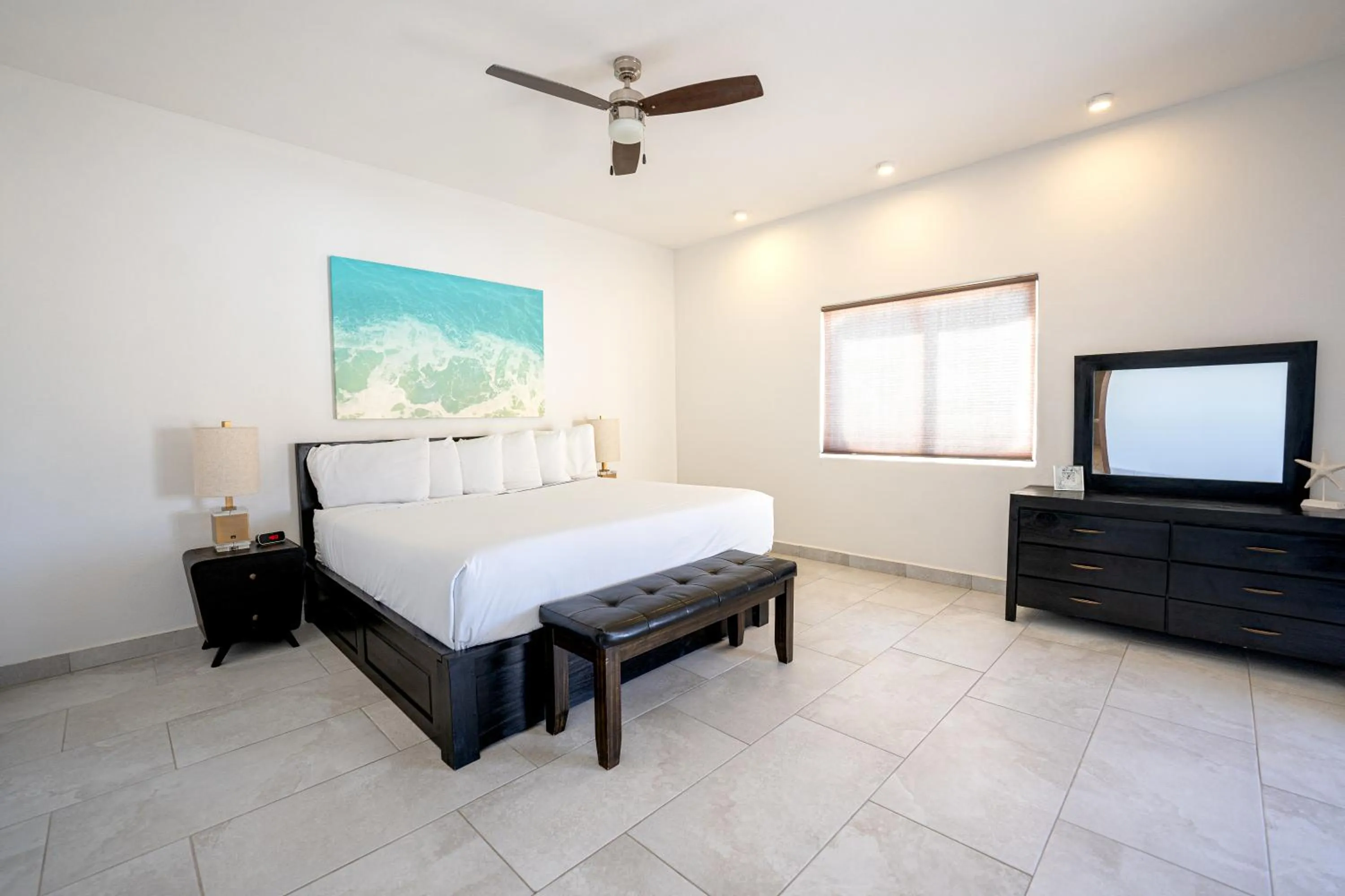 Bed in Laguna Shores Resort