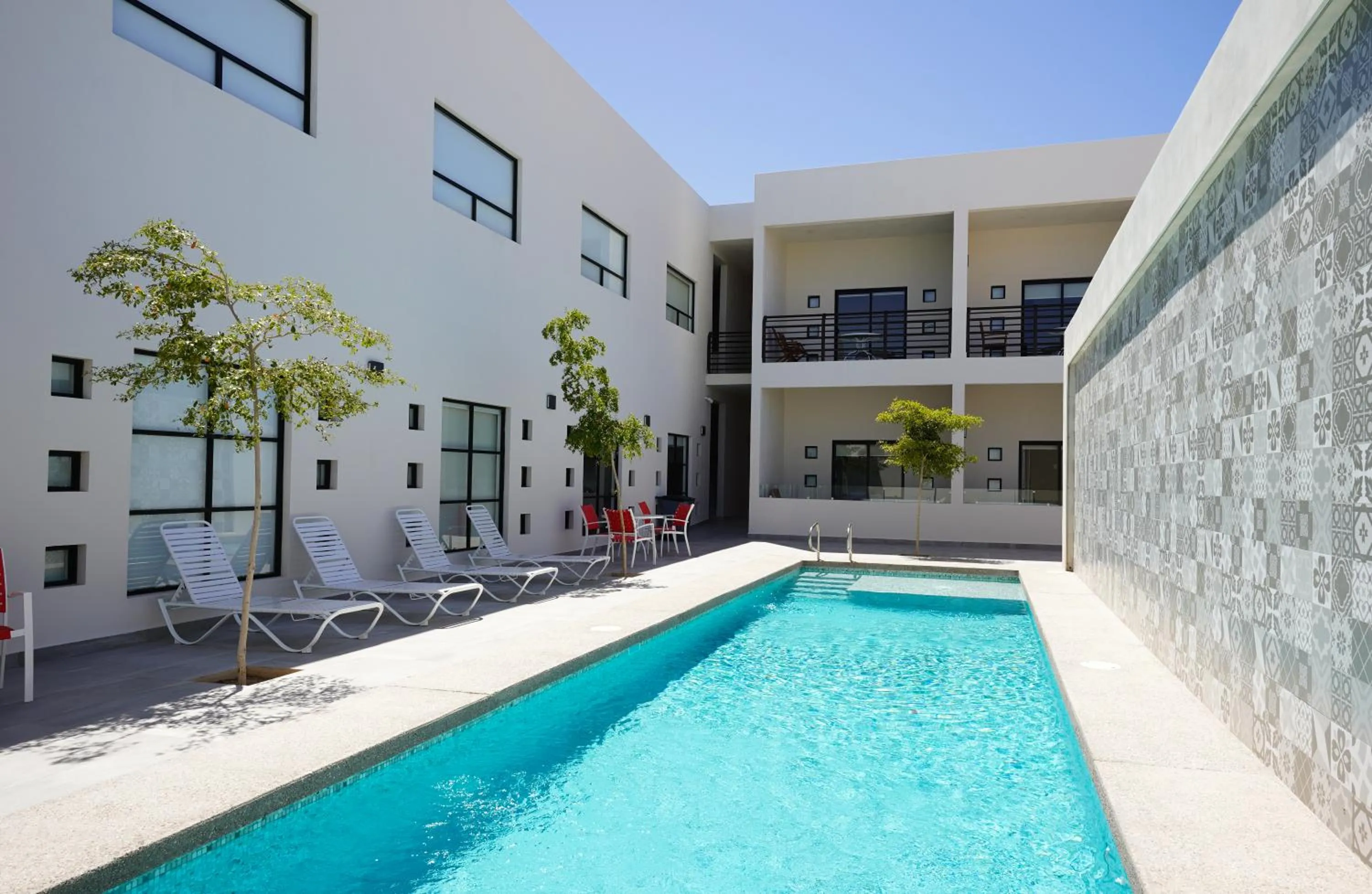 Pool view in Laguna Shores Resort