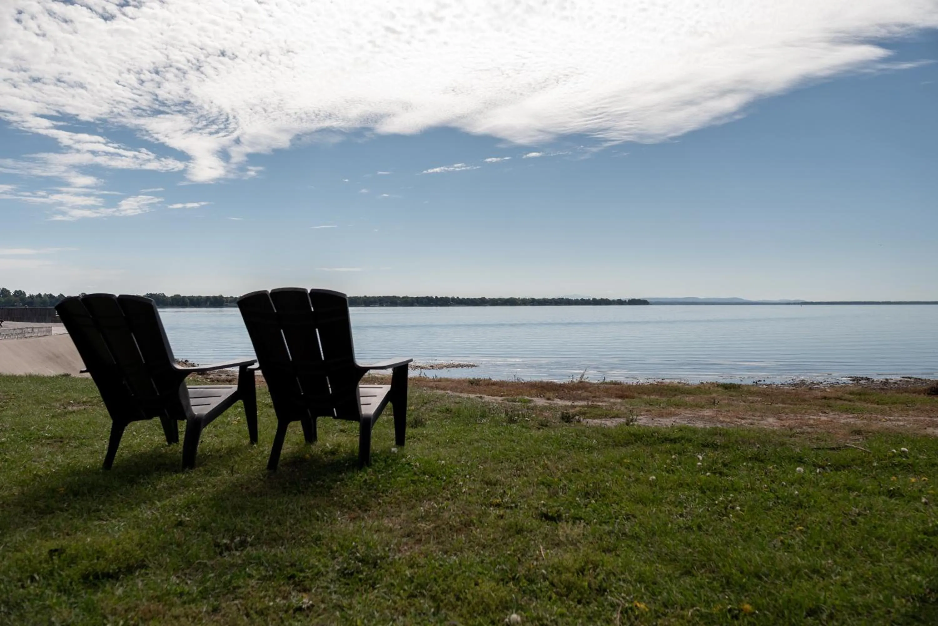 Natural landscape in La Cache du Lac Champlain