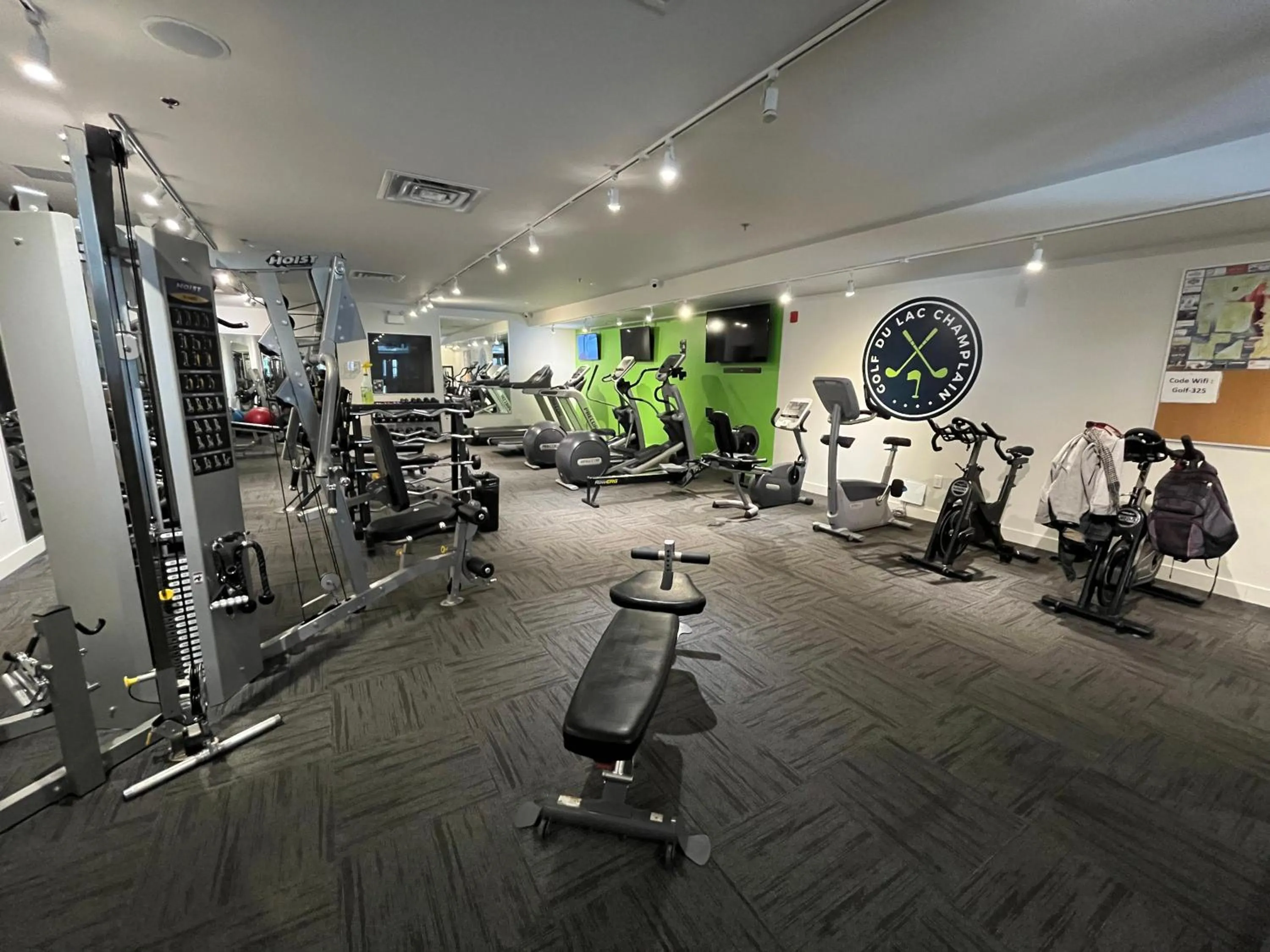 Fitness centre/facilities in La Cache du Lac Champlain