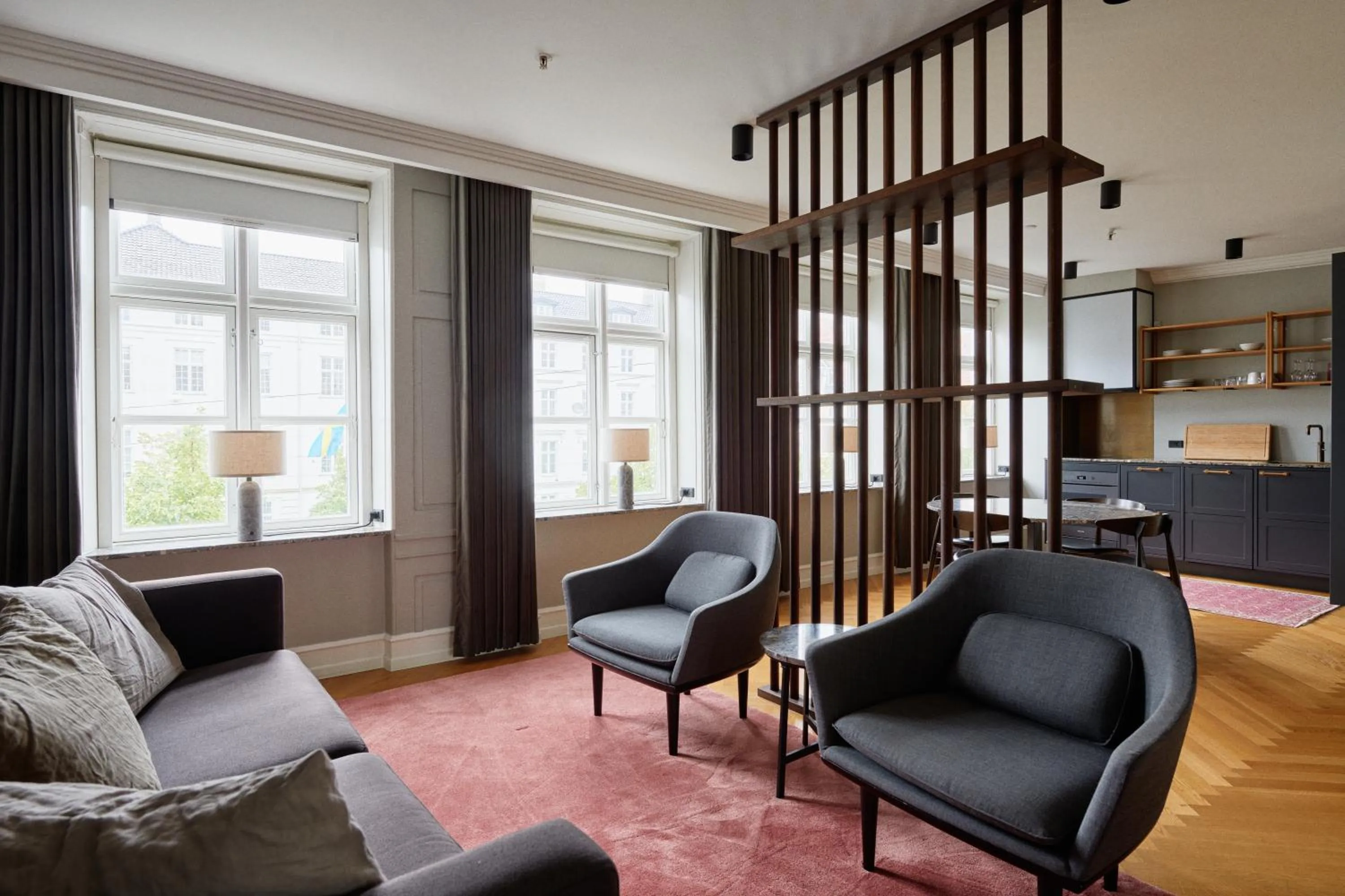 Communal lounge/ TV room in Hotel Skt. Annæ