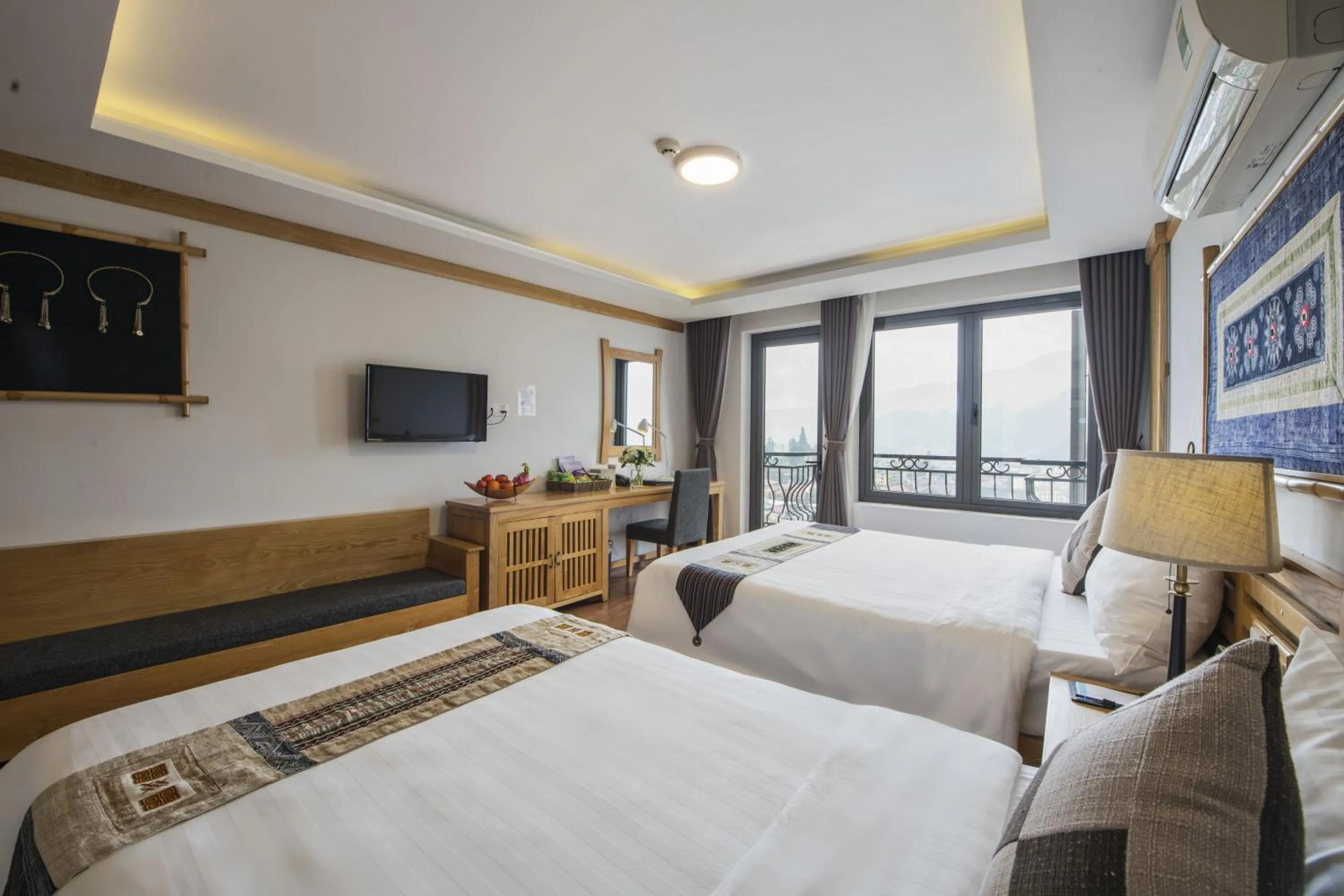 Bed in Sapa Highland Resort & Spa