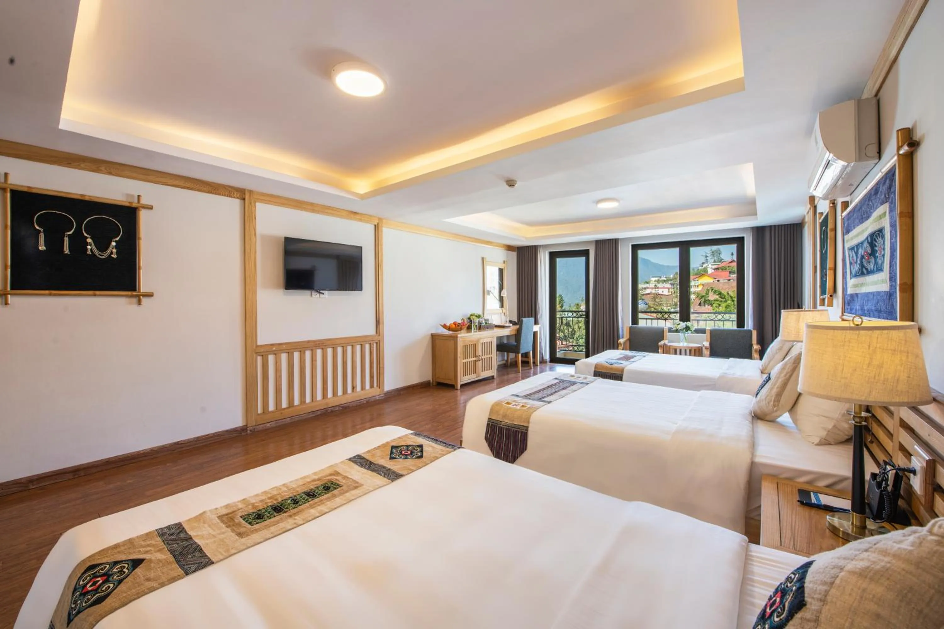 Bed in Sapa Highland Resort & Spa