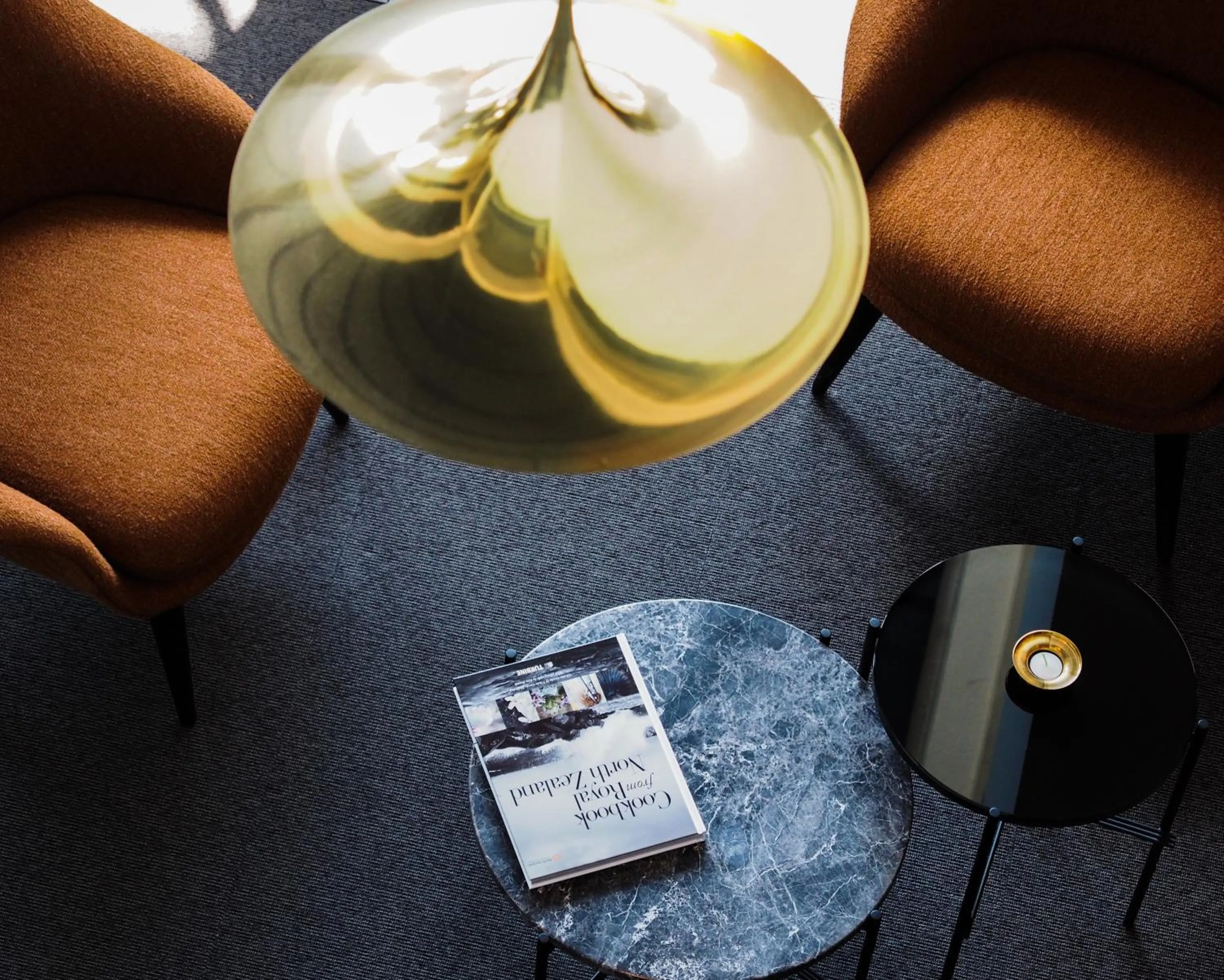 Seating area in Hotel Marina