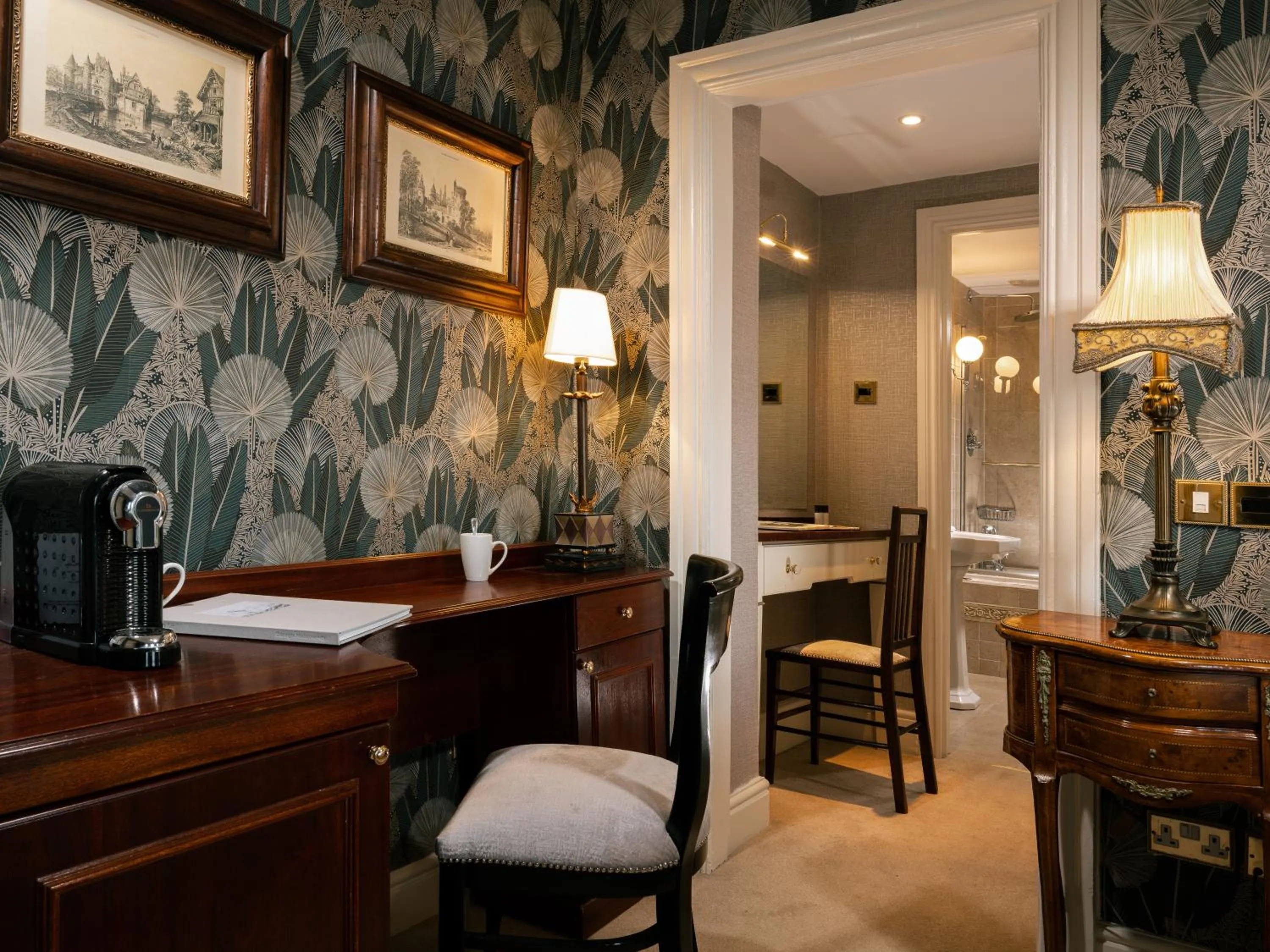 Seating area in Fitzpatrick Castle Hotel