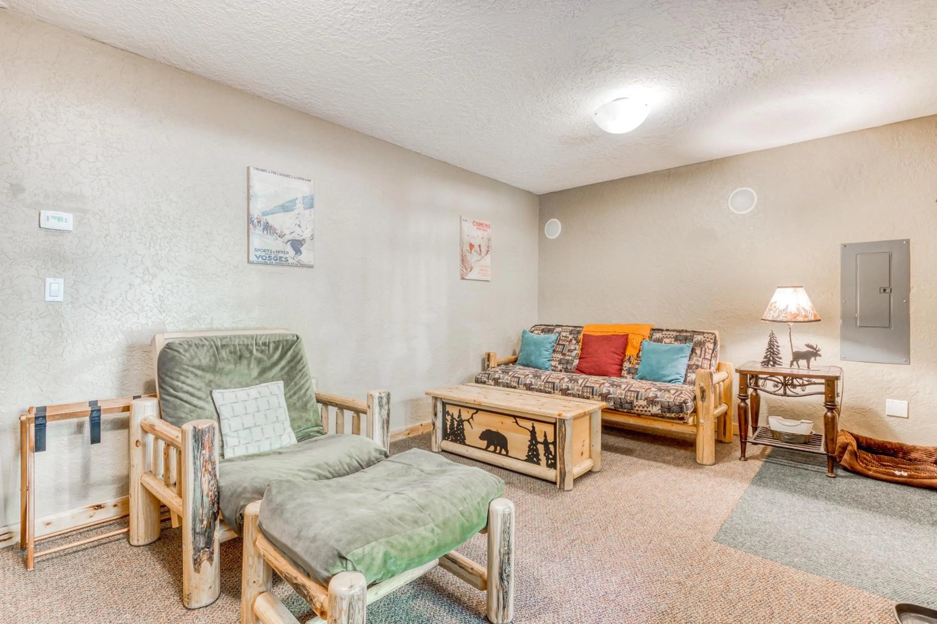 Bed in Skiing Bear Chalet