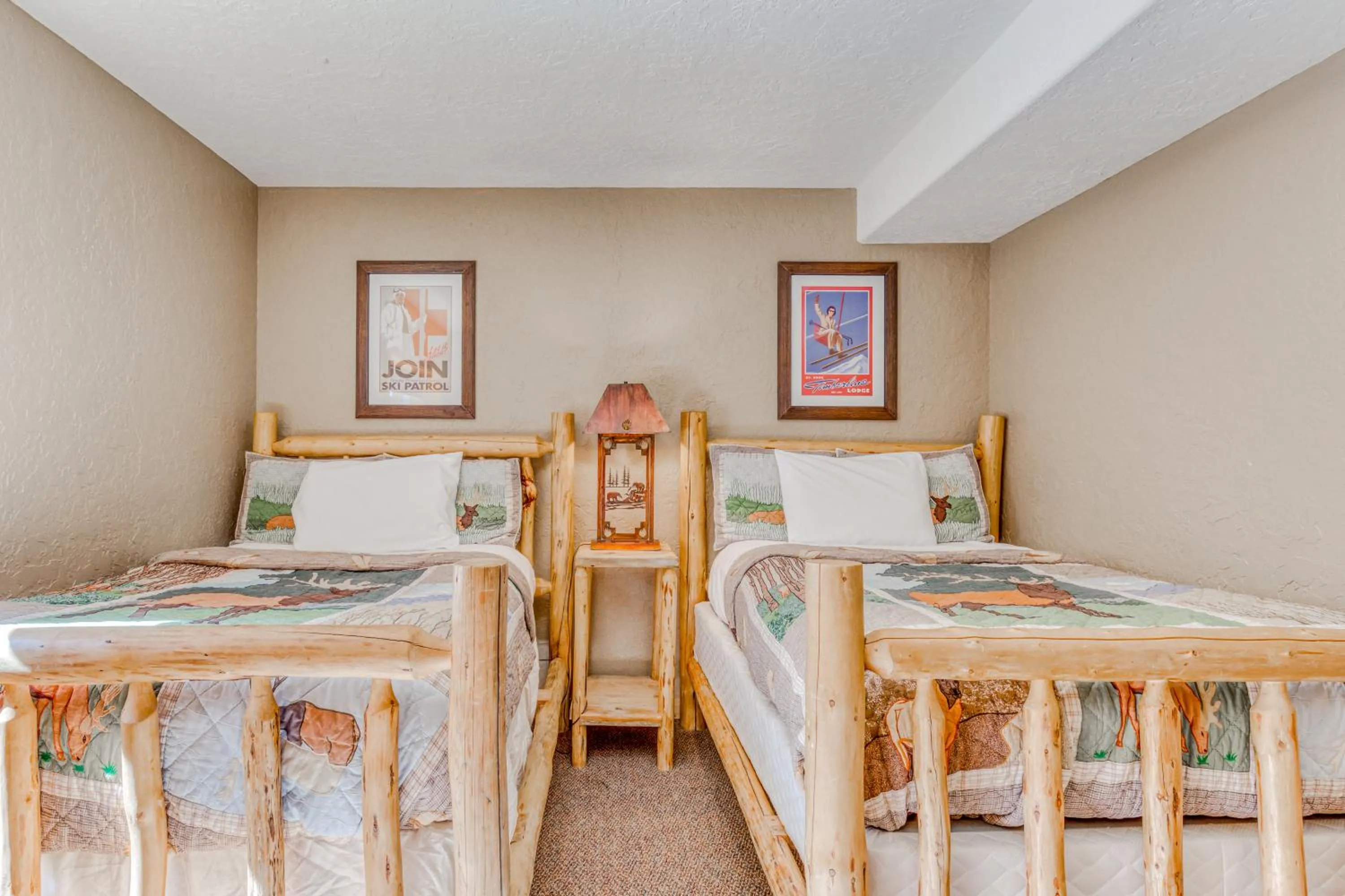 Bed in Skiing Bear Chalet