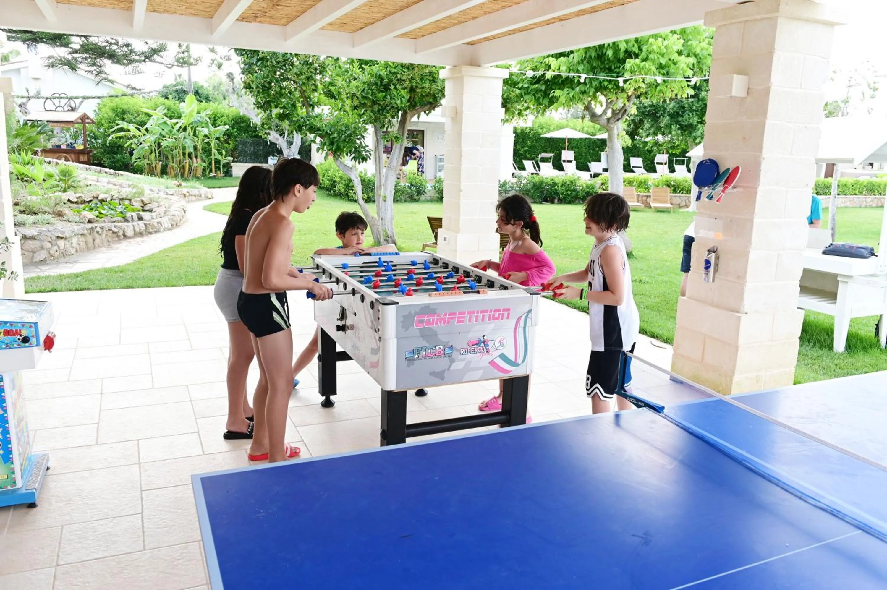 Table tennis in AgriFamily Village