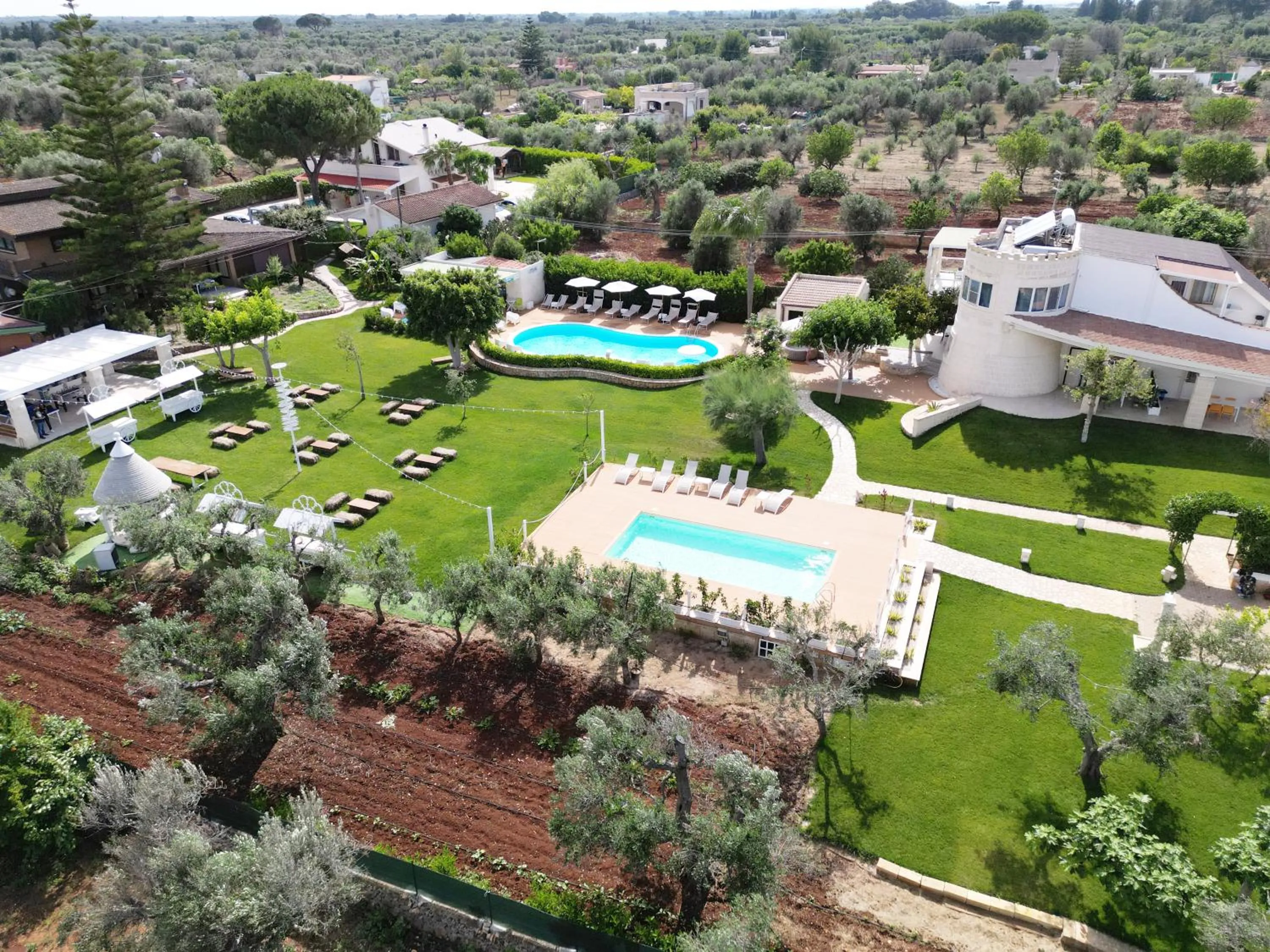 Bird's eye view in AgriFamily Village