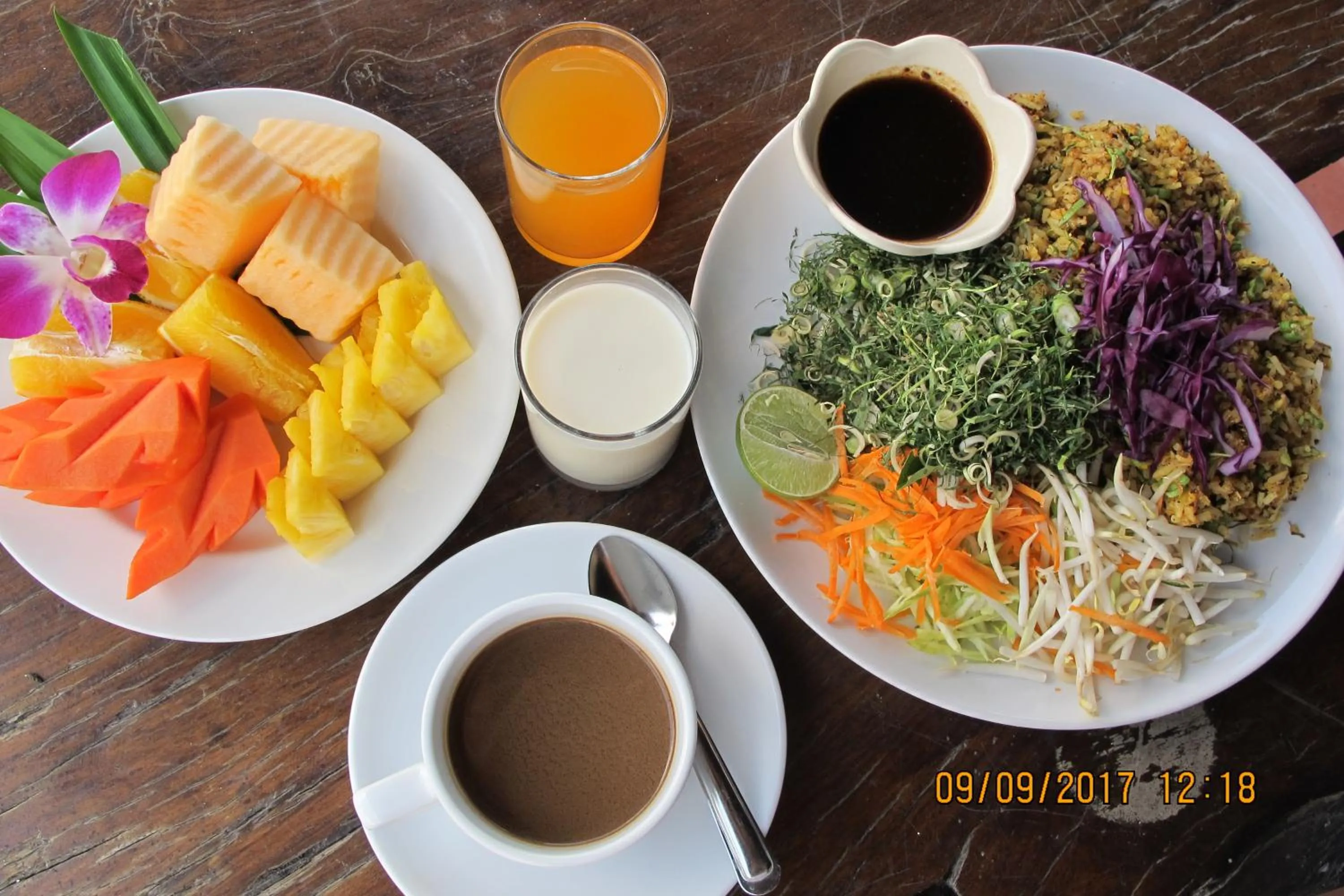 Asian breakfast in Krabi Inn Resort