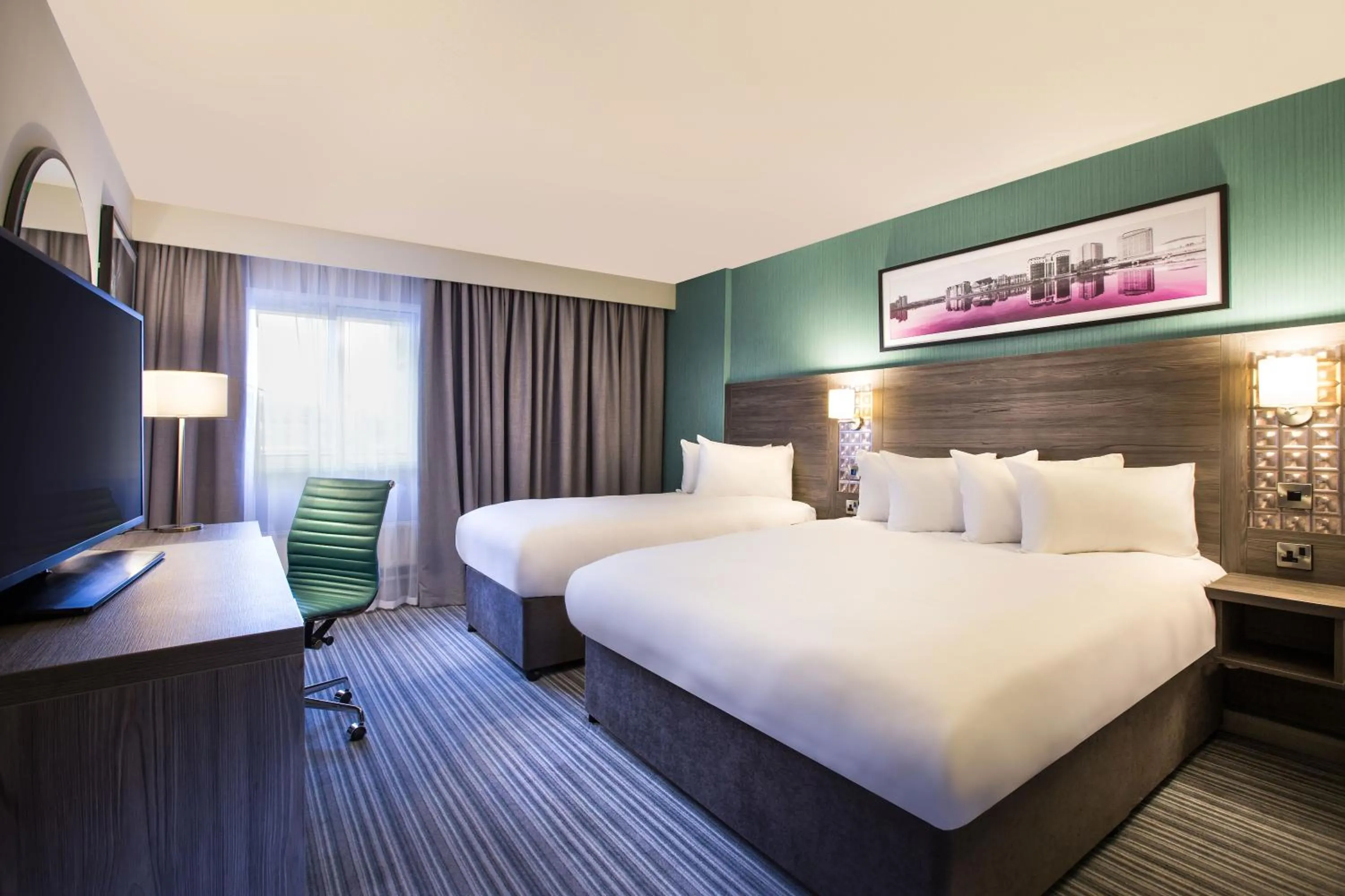 Bedroom, Bed in Leonardo Hotel Belfast