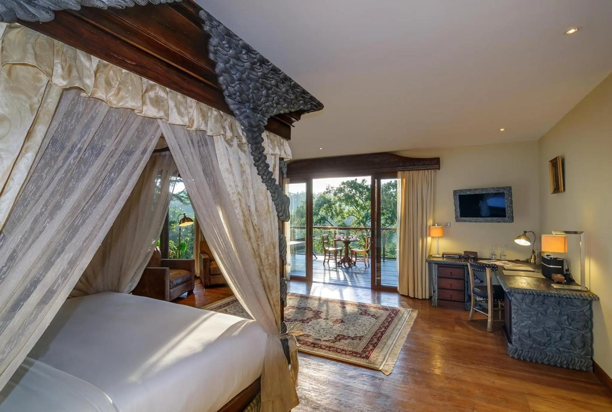 Balcony/Terrace, Bed in Permata Ayung Private Estate