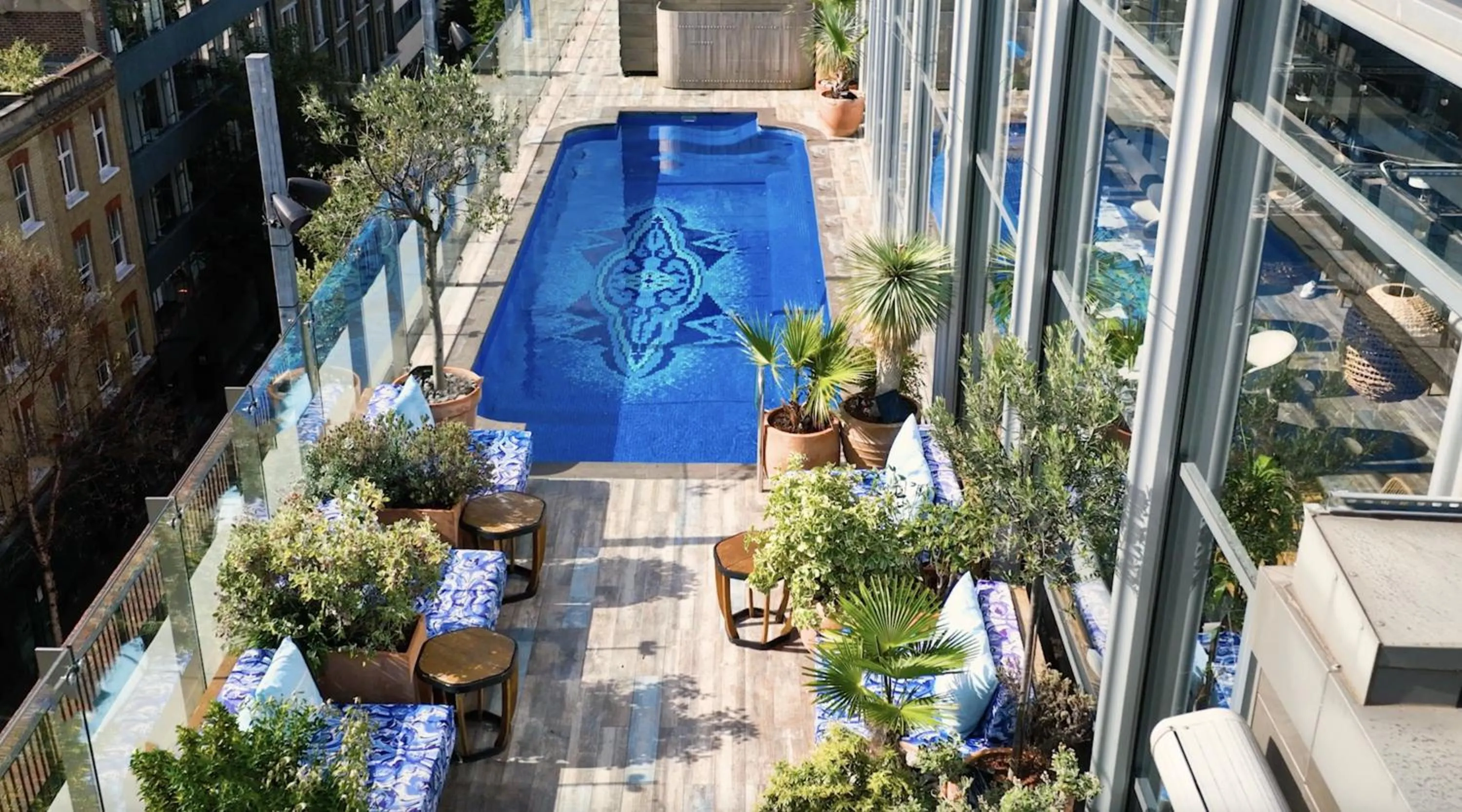 Pool view in Virgin Hotels London - Shoreditch