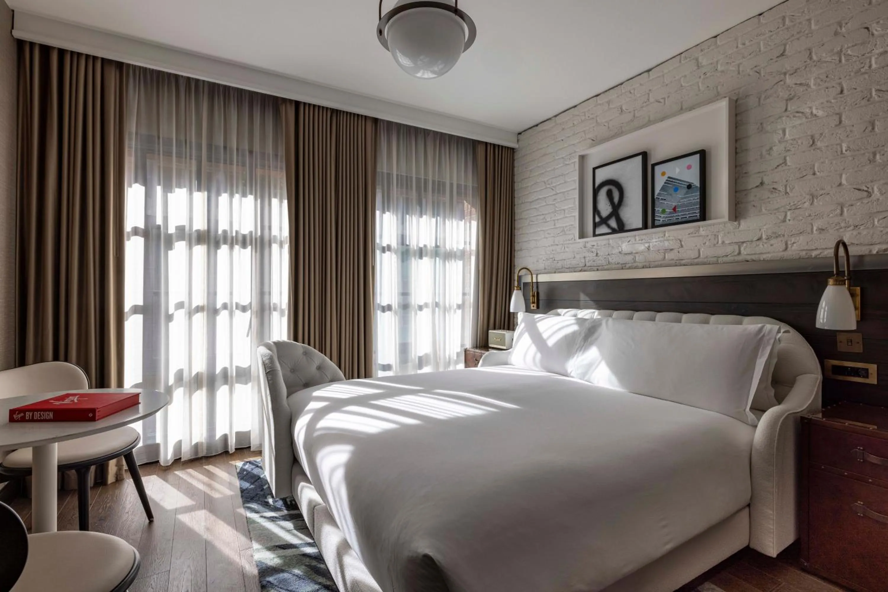 Bedroom, Bed in Virgin Hotels London - Shoreditch