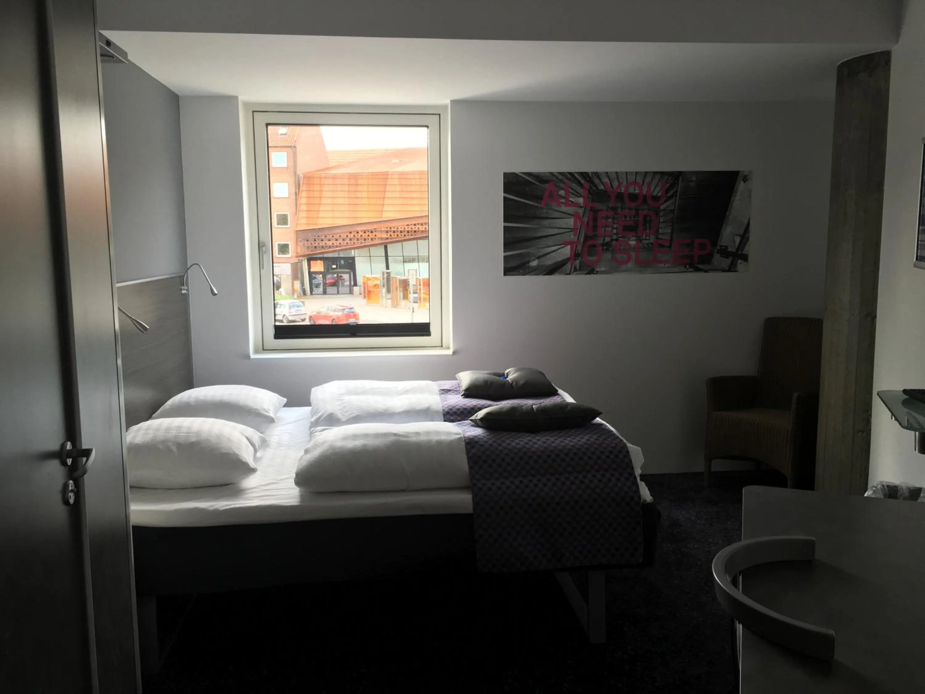 Bed in Hotel Cabinn Vejle