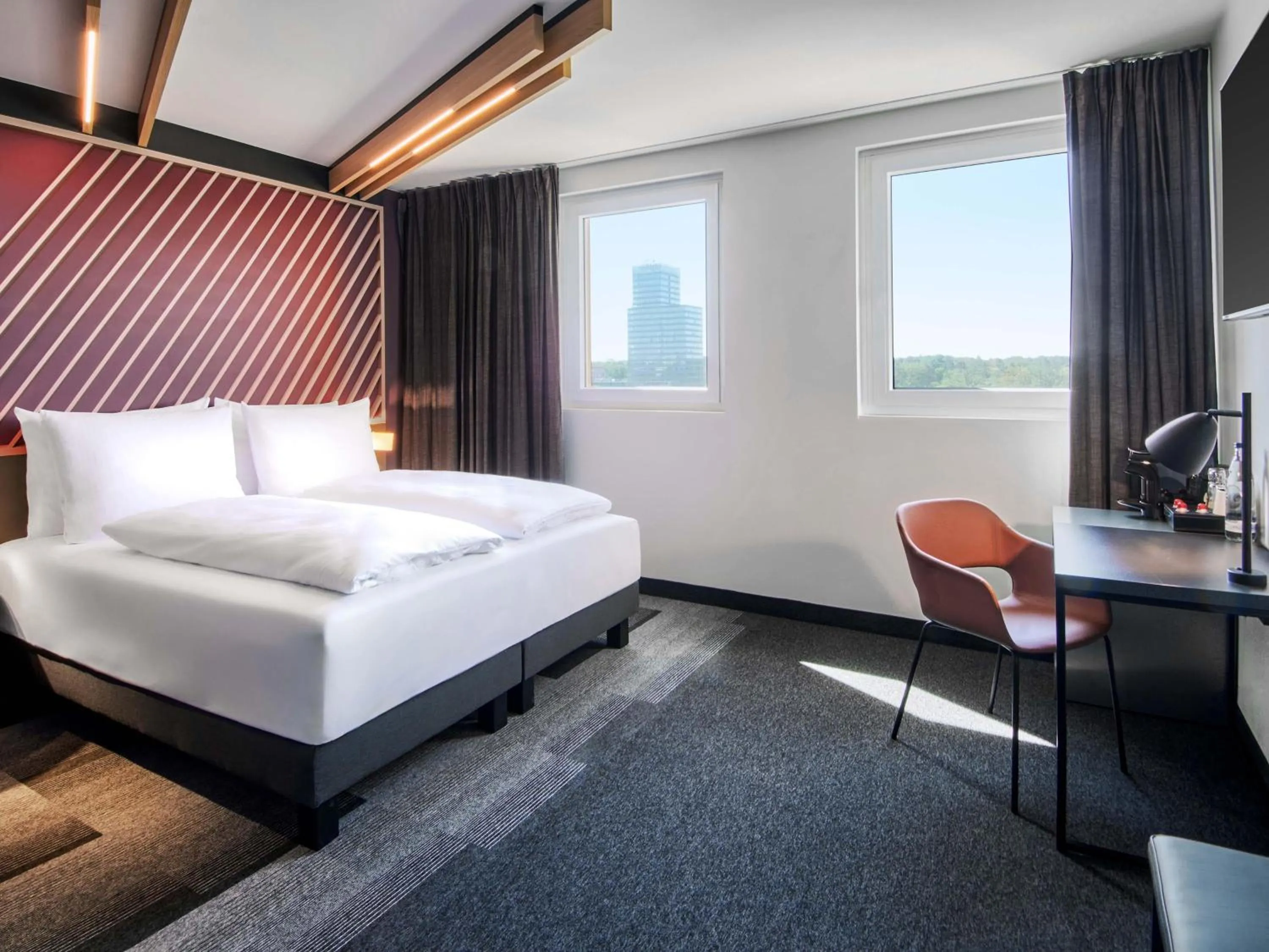 Photo of the whole room, Bed in B&B Hotel Frankfurt-Airport