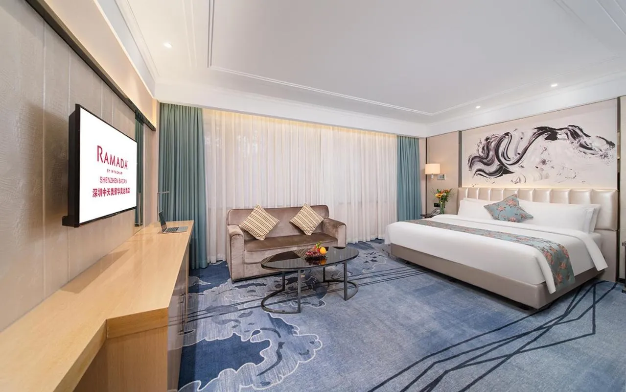 Bed in Ramada Shenzhen Baoan