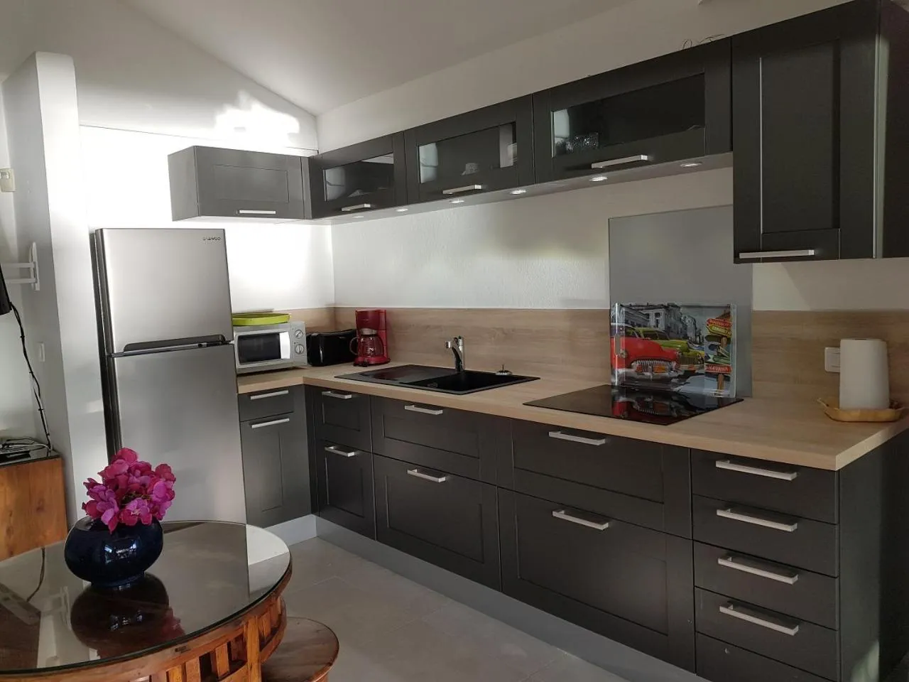 Kitchen or kitchenette in Les Balcons d'Oyster Pond