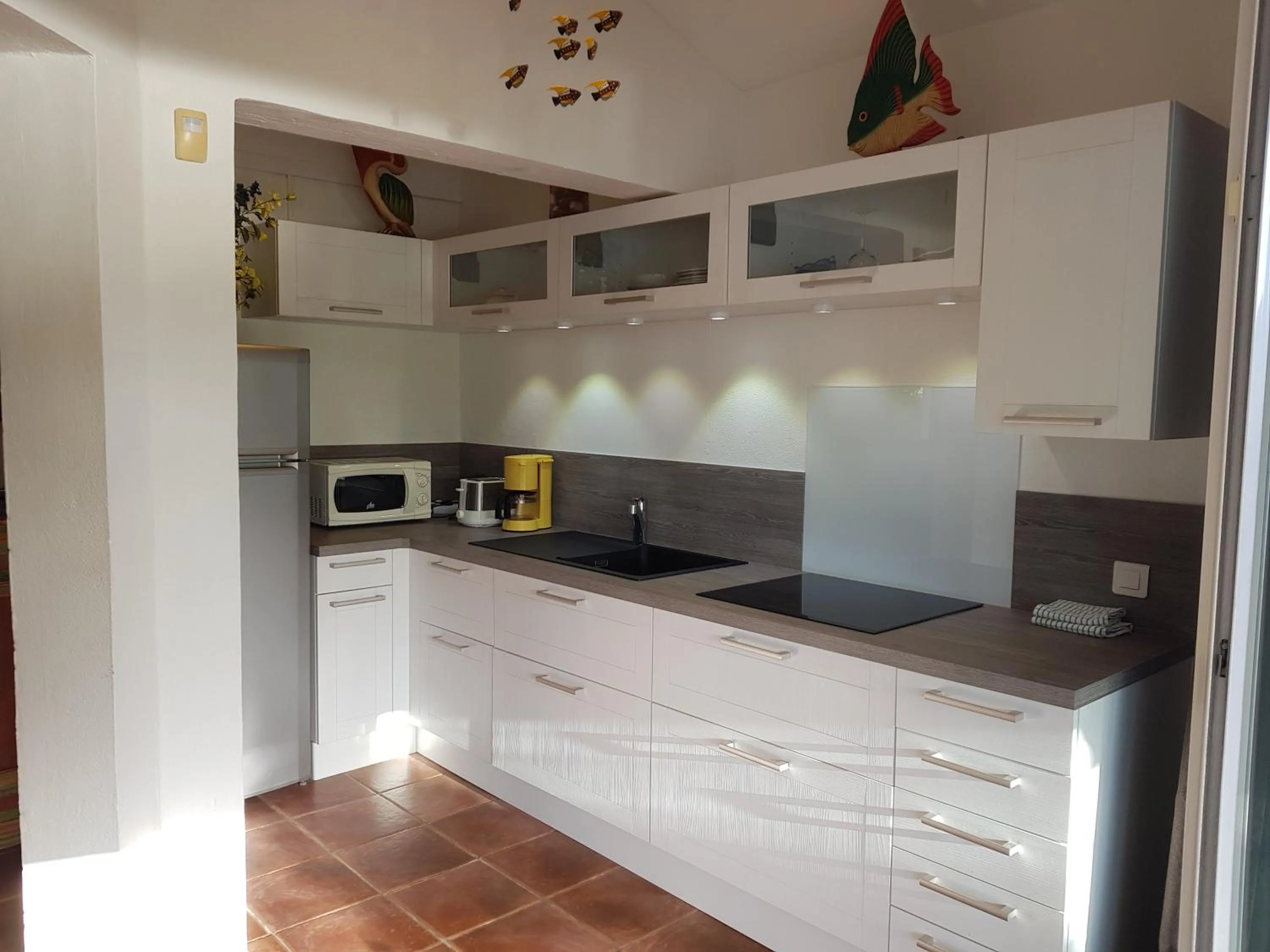 Kitchen or kitchenette in Les Balcons d'Oyster Pond