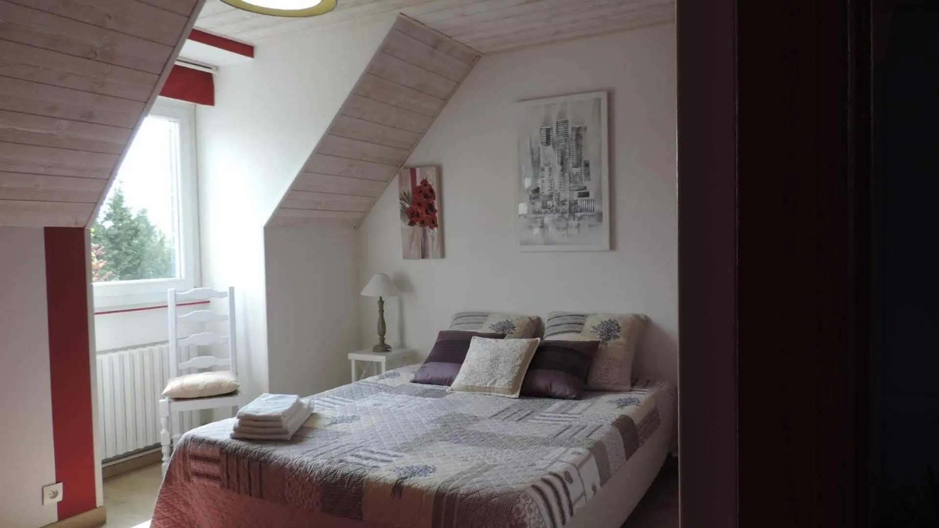 Bed in Les Chambres des Badious