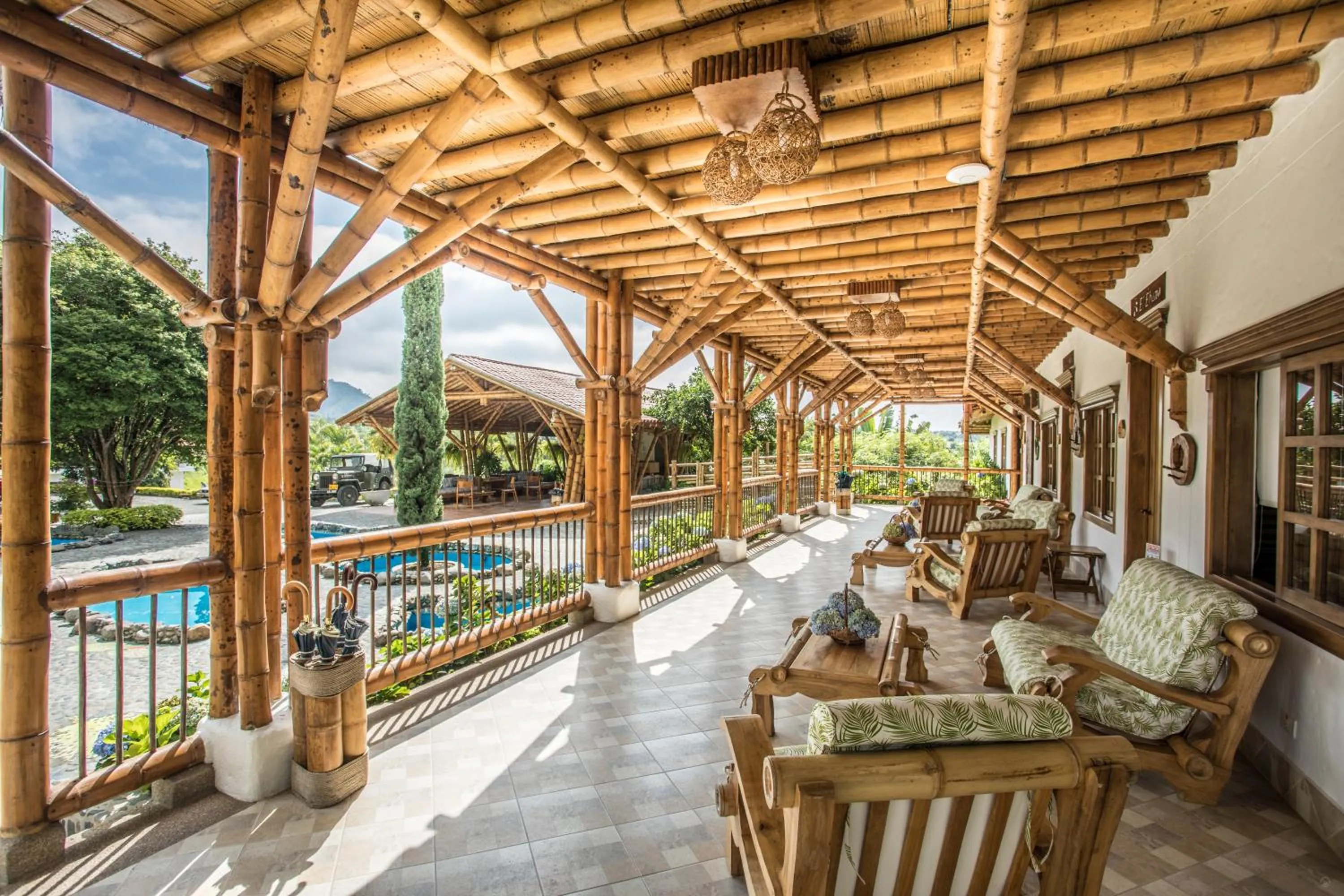 Patio in Hotel Casa San Carlos Lodge Pereira