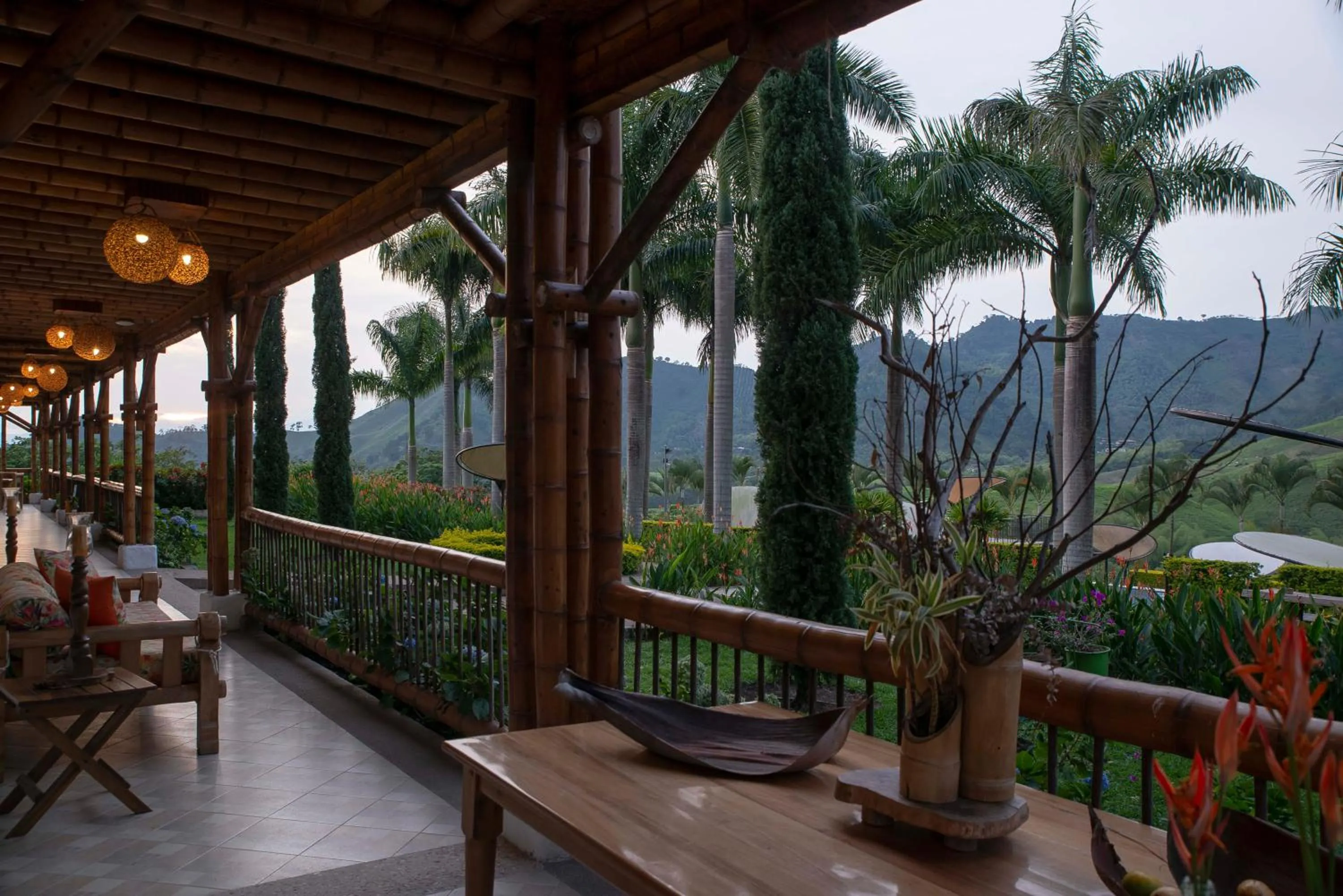 Balcony/Terrace in Hotel Casa San Carlos Lodge Pereira