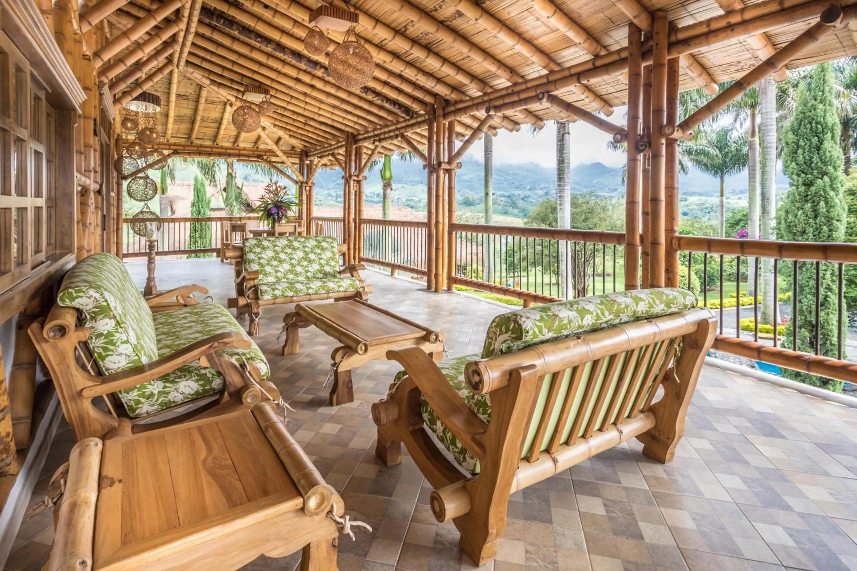 Seating area in Hotel Casa San Carlos Lodge Pereira