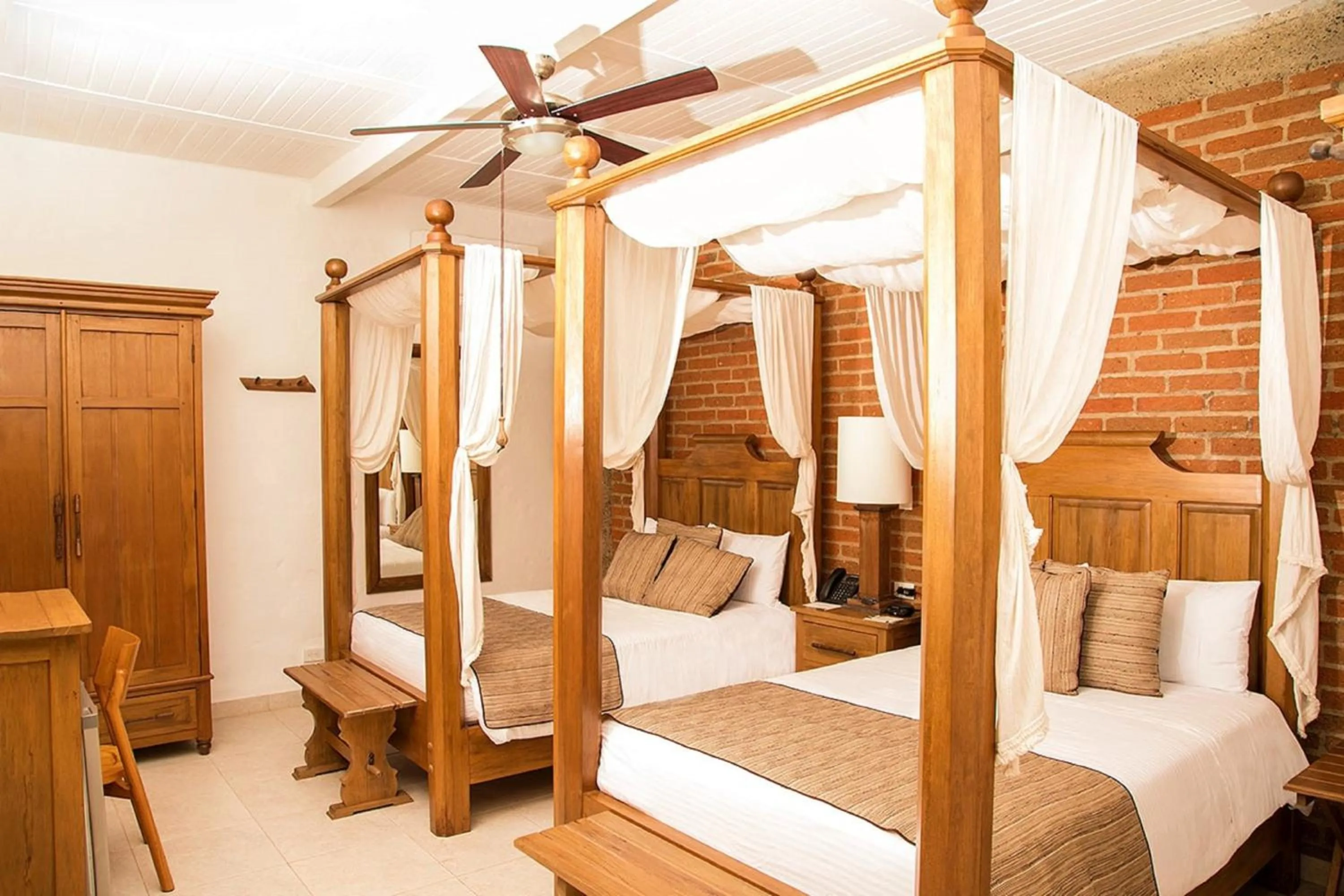 Bed in Hotel Casa San Carlos Lodge Pereira