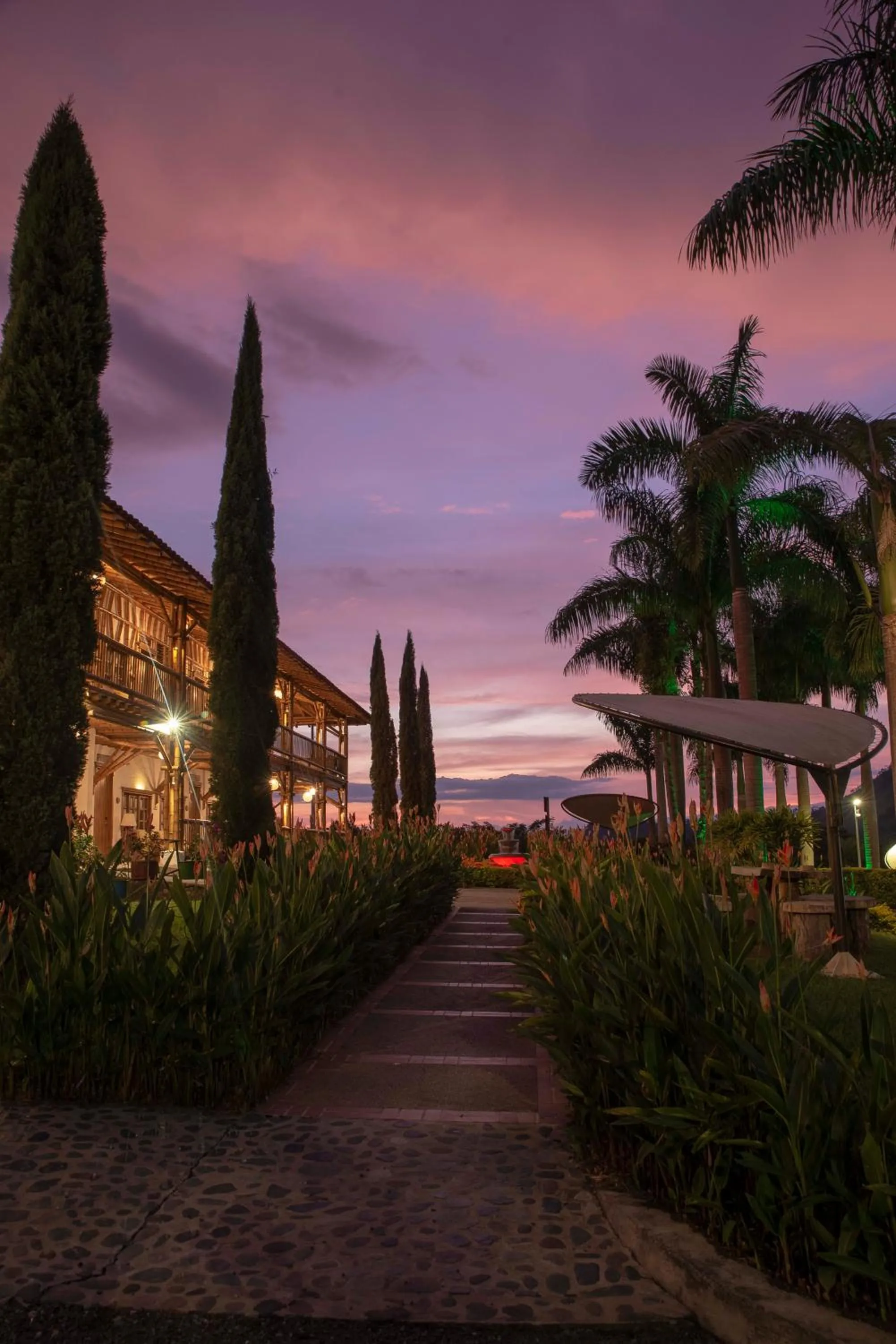 Sunset in Hotel Casa San Carlos Lodge Pereira