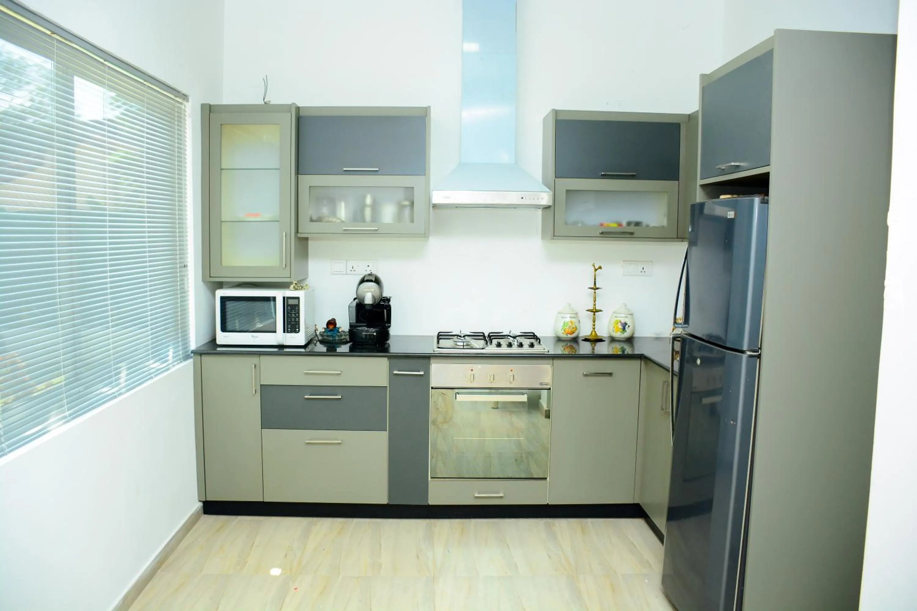 Communal kitchen in Mama Beach Villa