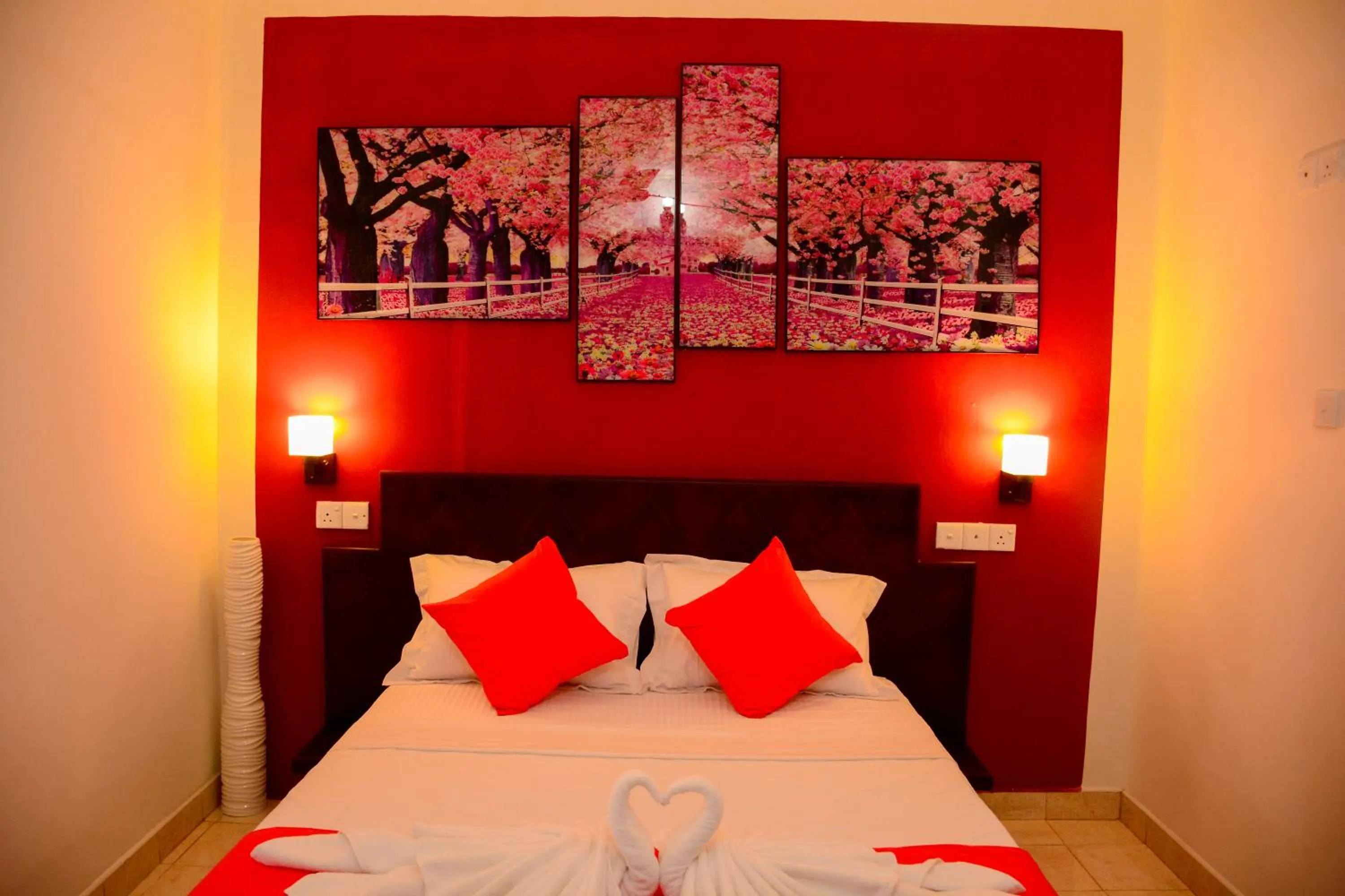 Bed in Mama Beach Villa