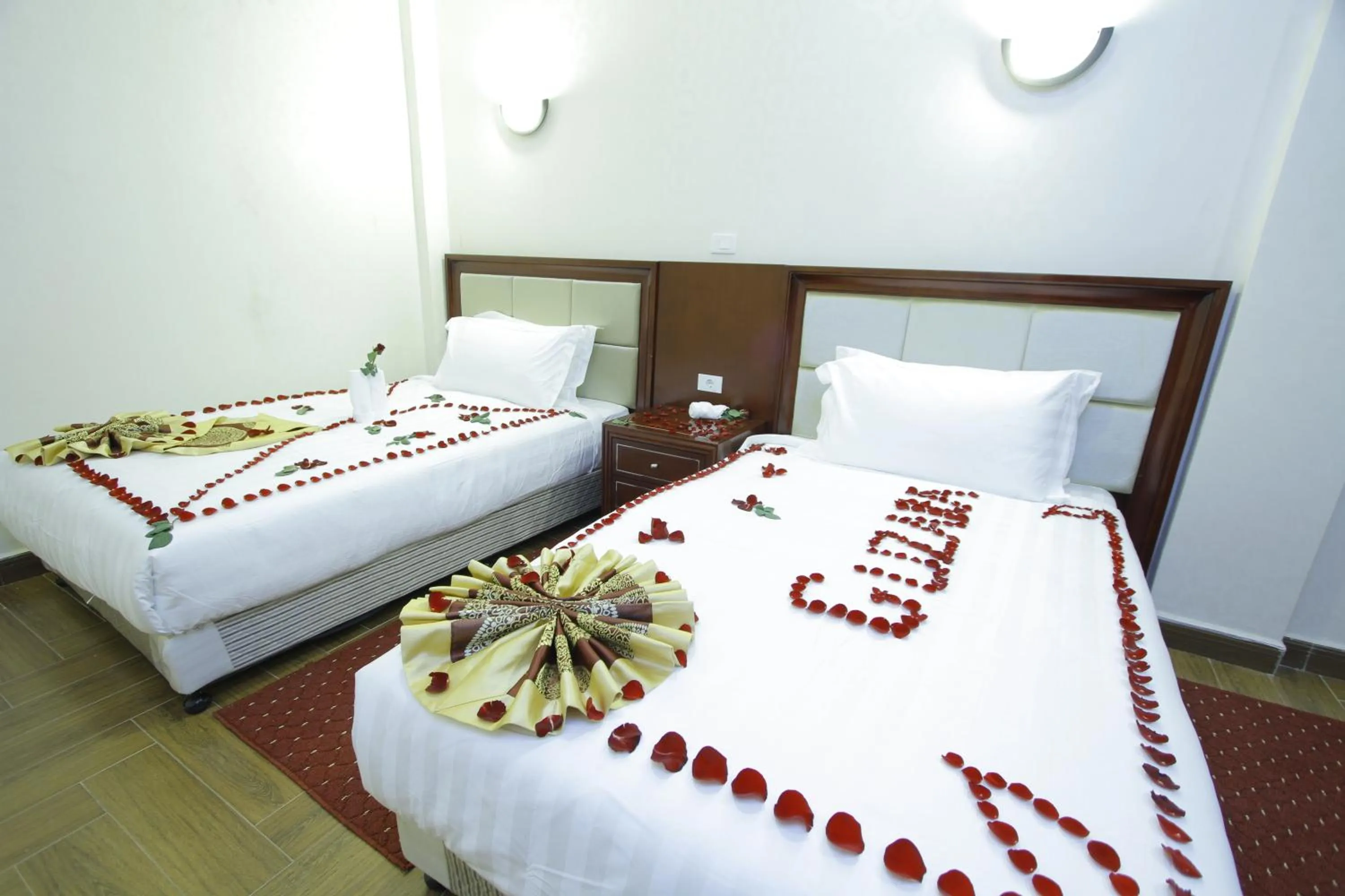 Decorative detail, Bed in Guzara Hotel Addis