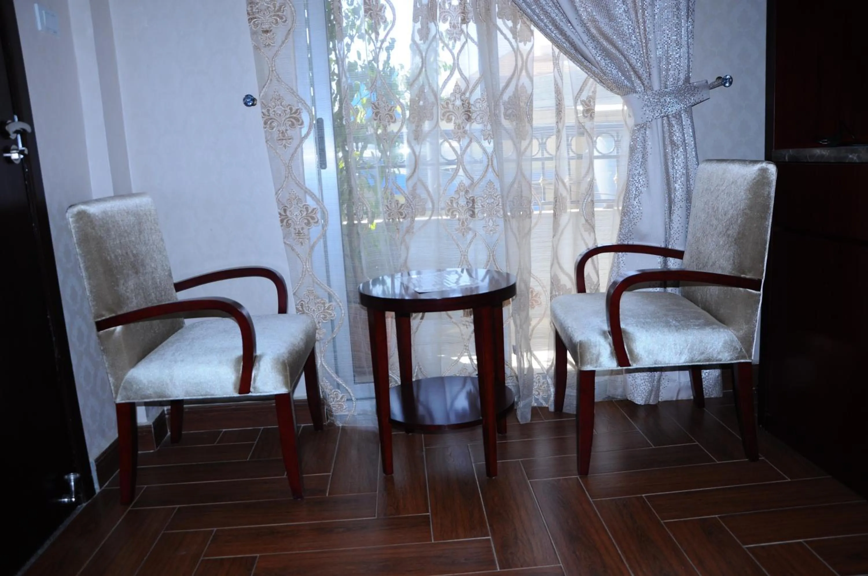 Seating area in Guzara Hotel Addis