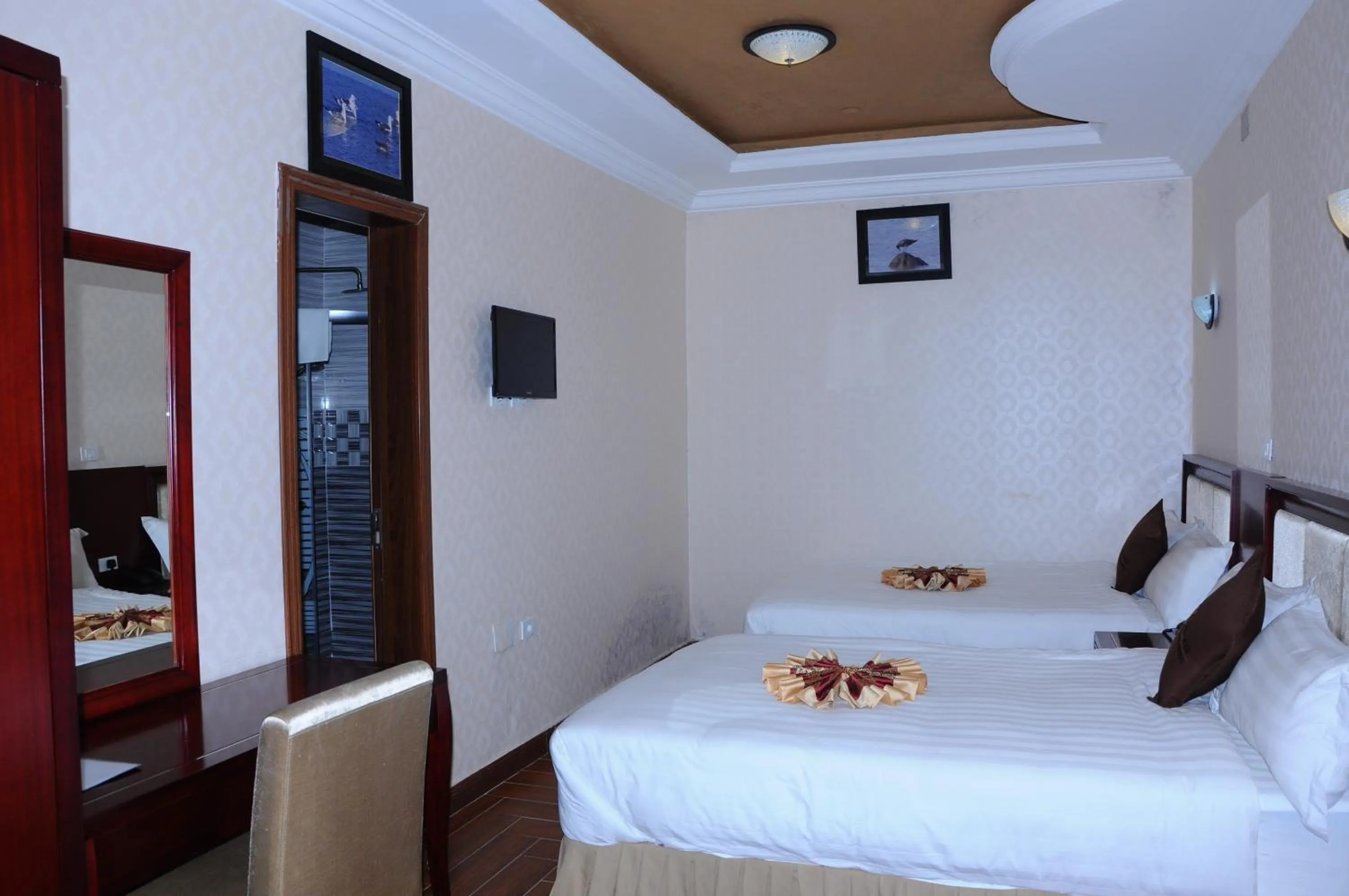 Bed in Guzara Hotel Addis