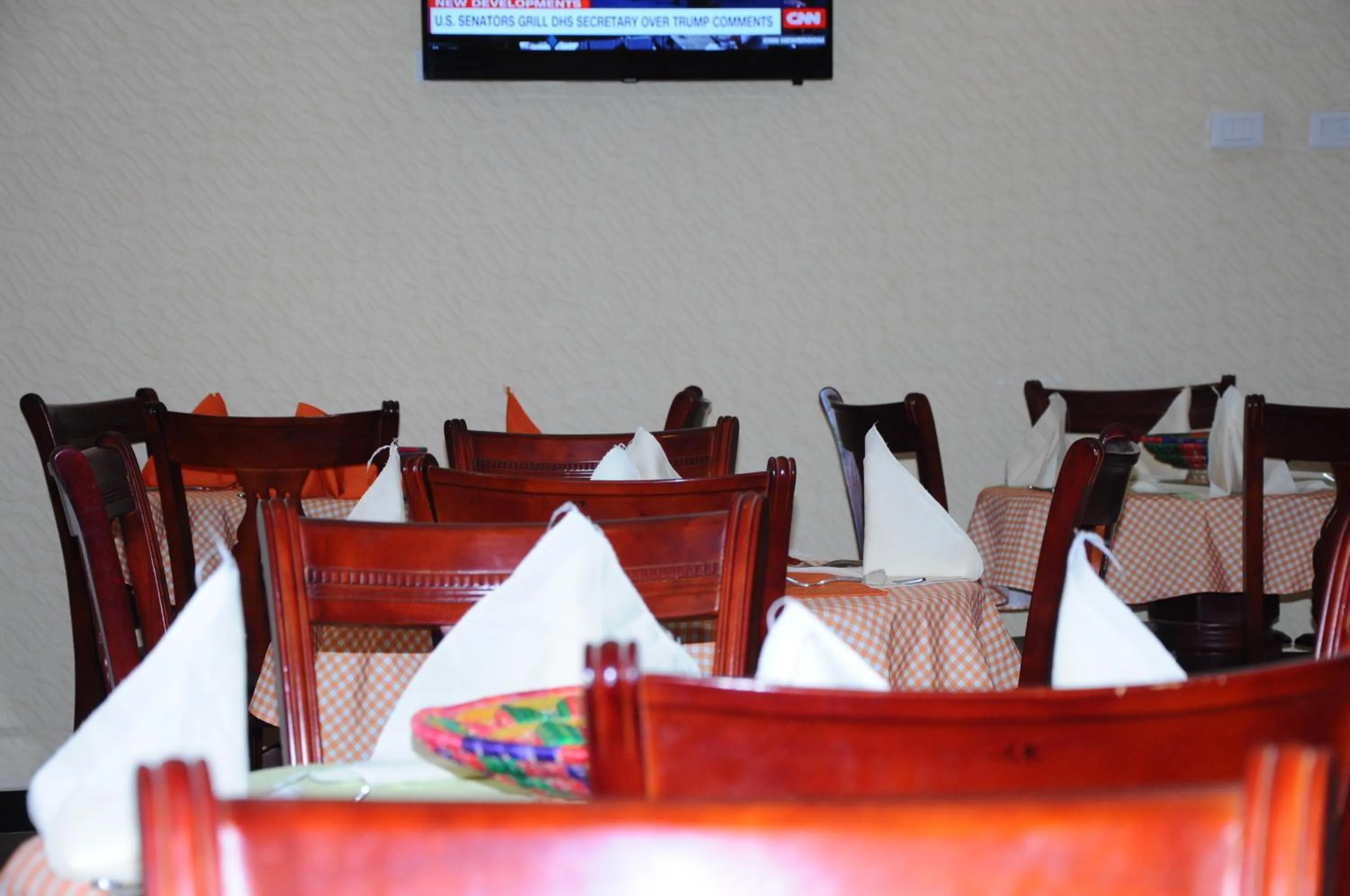 Dining area in Guzara Hotel Addis