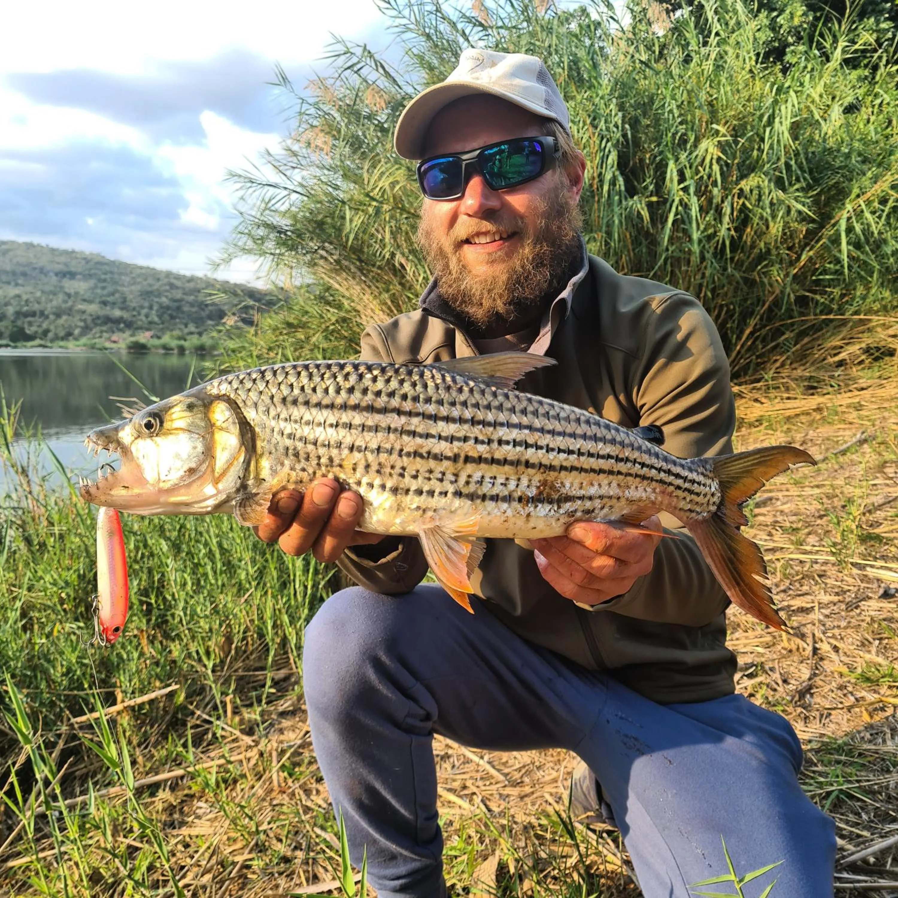 Fishing in River Hill Lodge