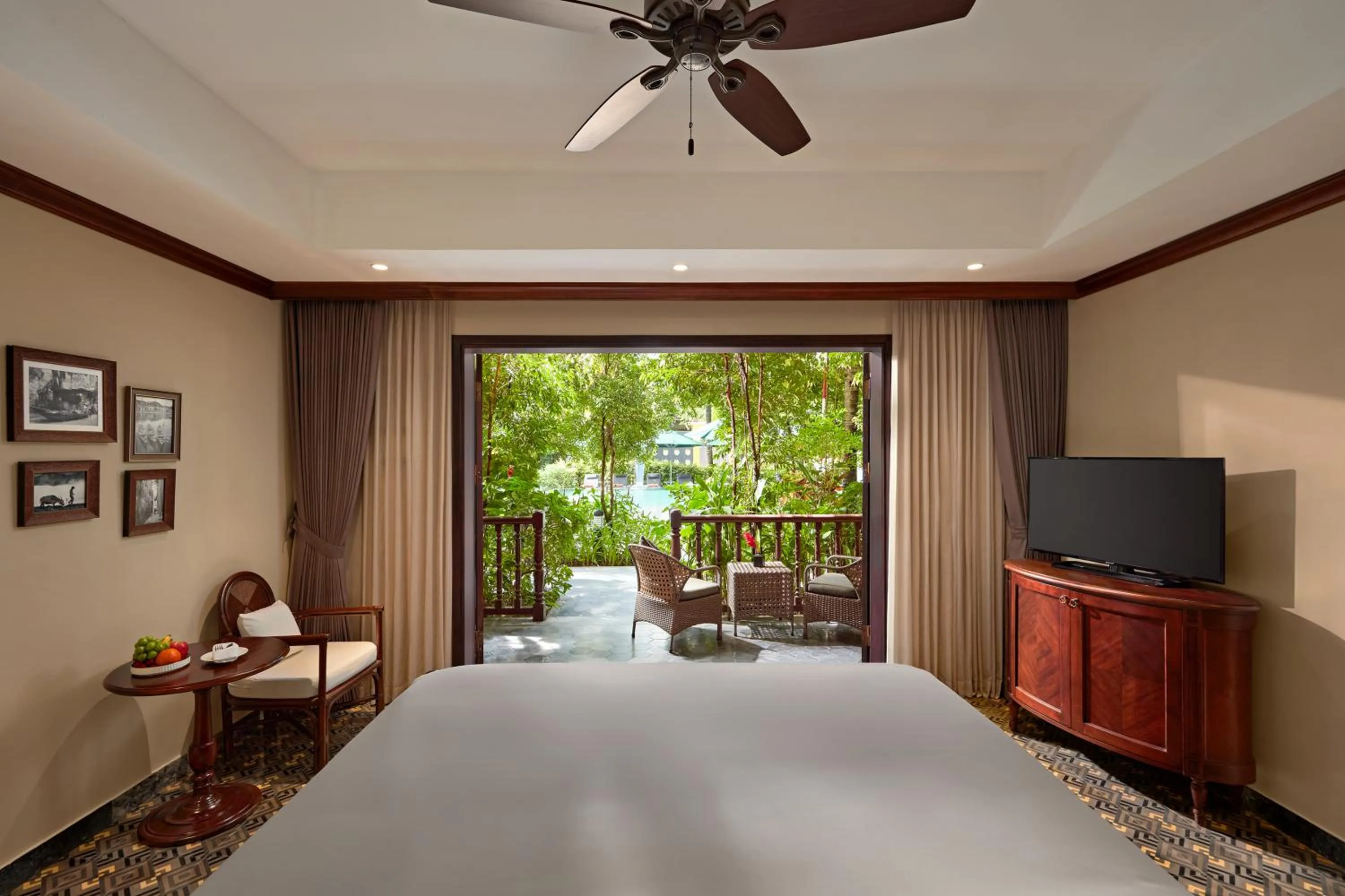 View (from property/room), Bed in La Siesta Hoi An Resort & Spa