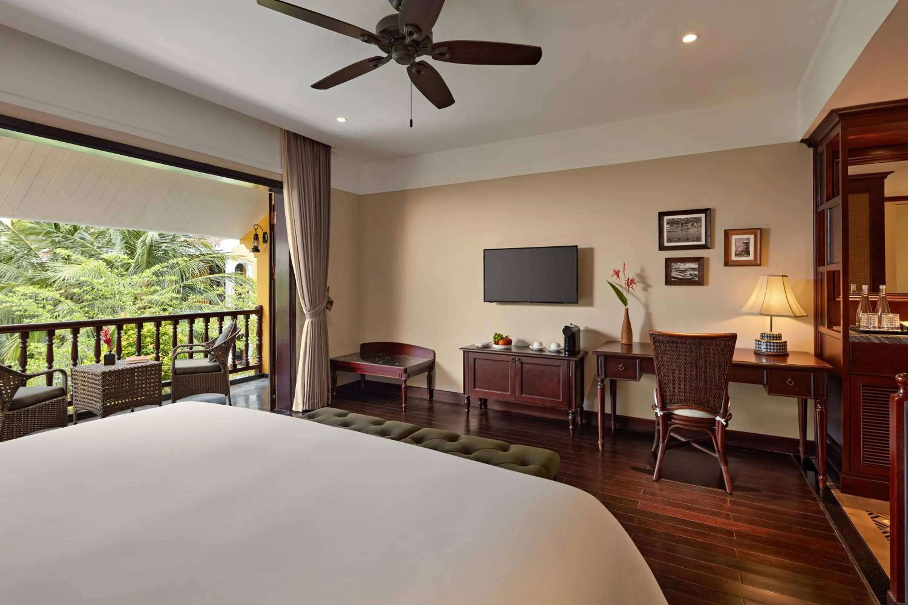 View (from property/room), Bed in La Siesta Hoi An Resort & Spa