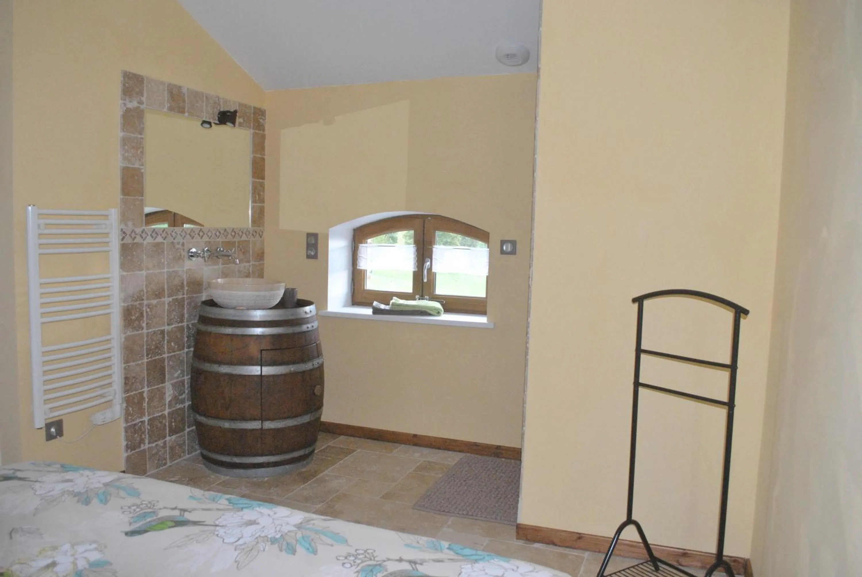 Bathroom, Bed in Domaine de la Poyat
